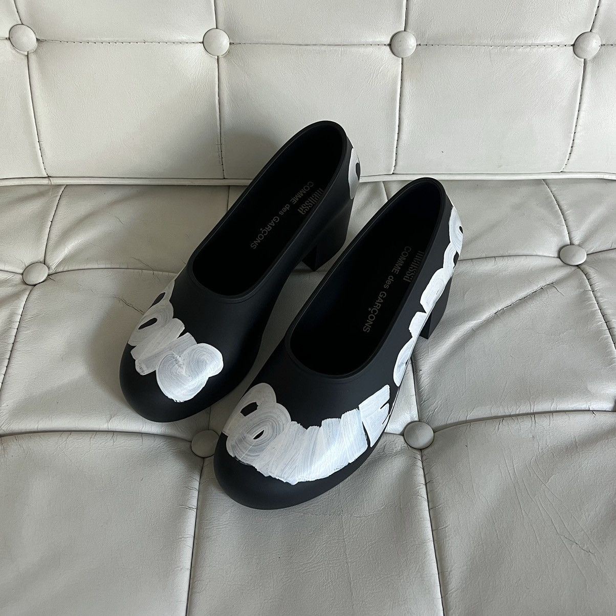 Comme des Garcons × Melissa MELISSA + COMME DES GARCONS BLACK RUBBER HEEL Size US 6 / IT 36 - 2 Thumbnail