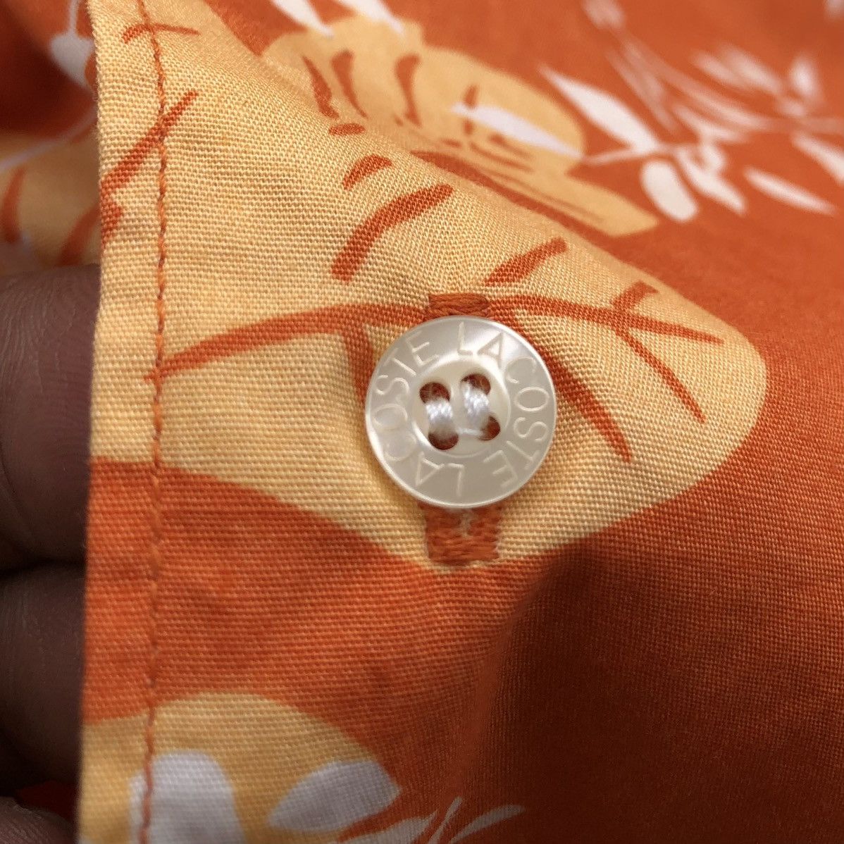 Lacoste LACOSTE Botanical Pattern Open Collar Shirt Aloha Size US M / EU 48-50 / 2 - 9 Thumbnail