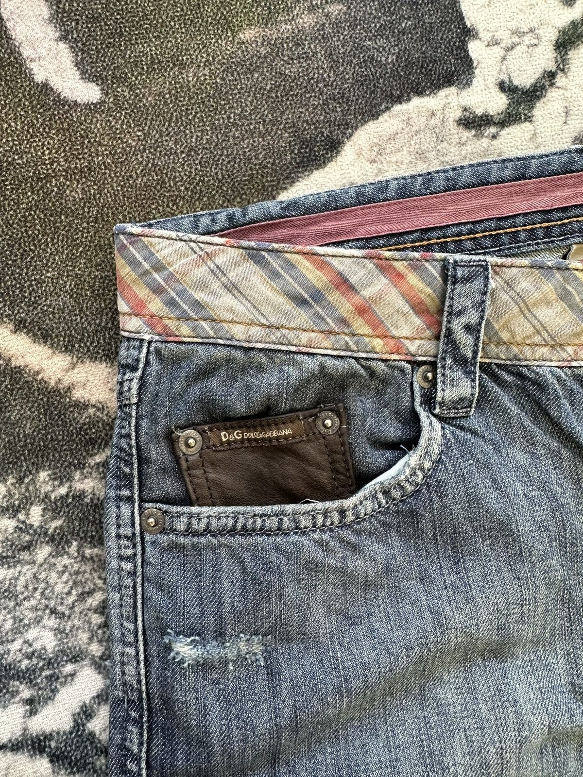 Dolce & Gabbana SS2007 D&G cummerband denim buckle back Size US 32 / EU 48 - 11 Thumbnail