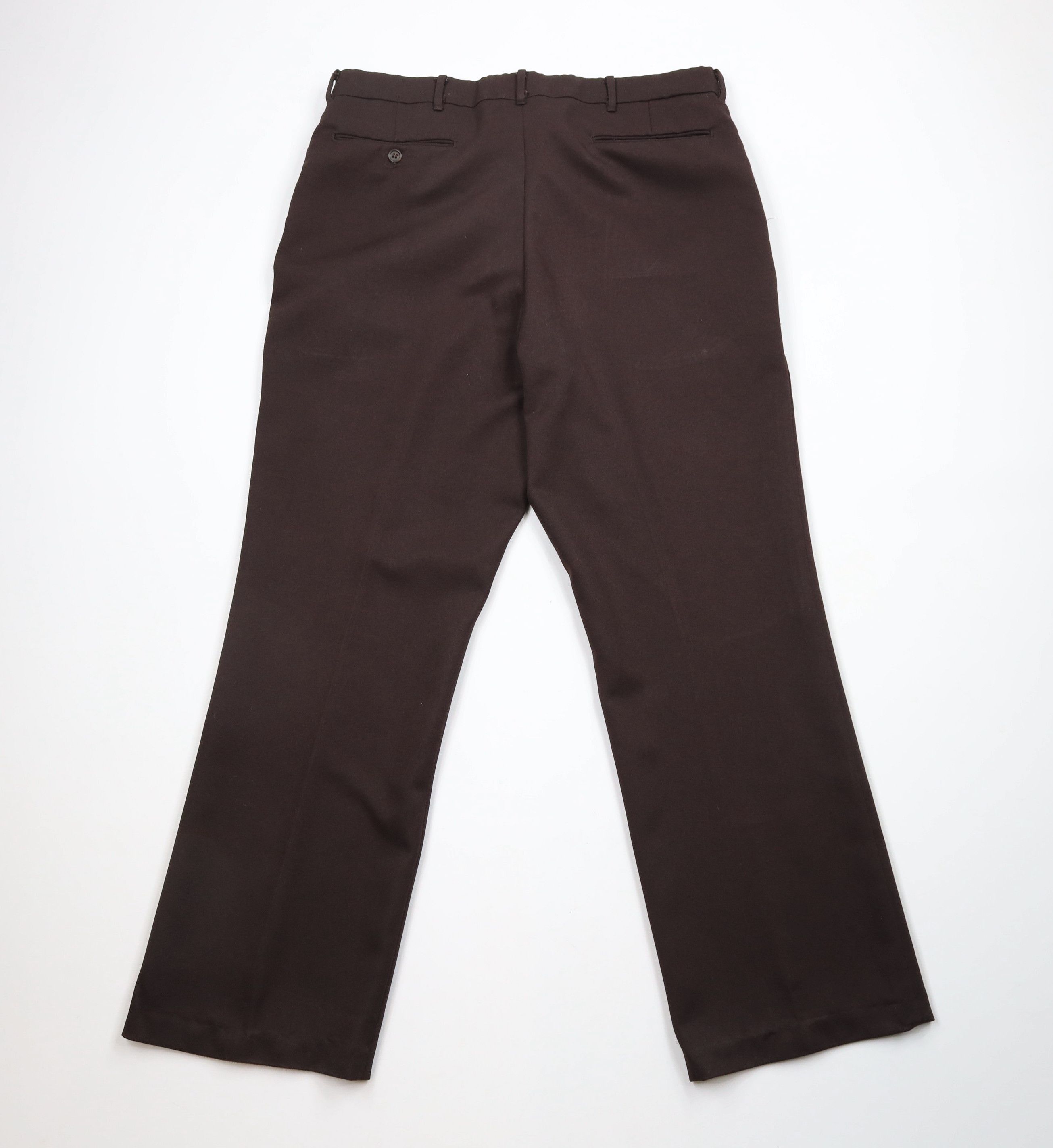 Vintage Vintage 70s Streetwear Bell Bottoms Chino Pants Brown USA Size US 36 / EU 52 - 9 Thumbnail