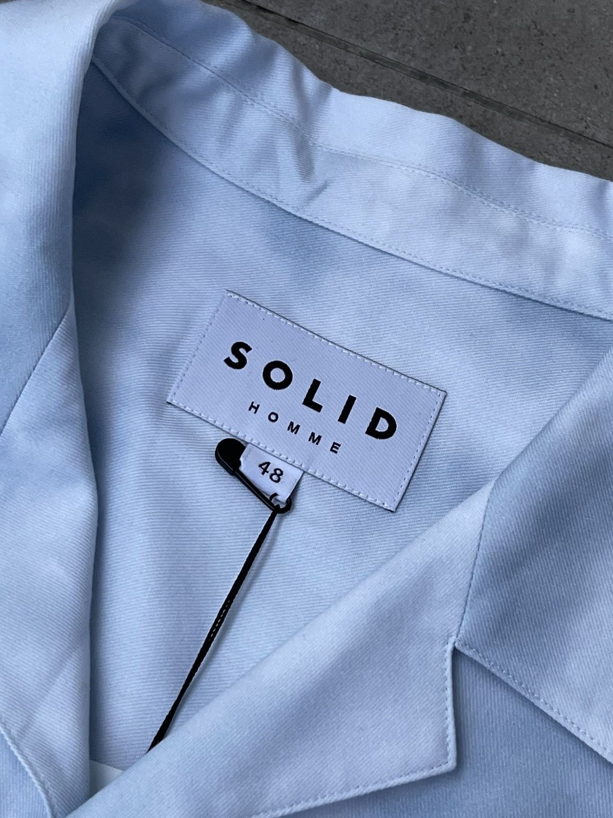 Wooyoungmi !DS! SS23 Solid Homme Sky Cloud Short Sleeve Button UP Shirt Size US M / EU 48-50 / 2 - 18 Thumbnail