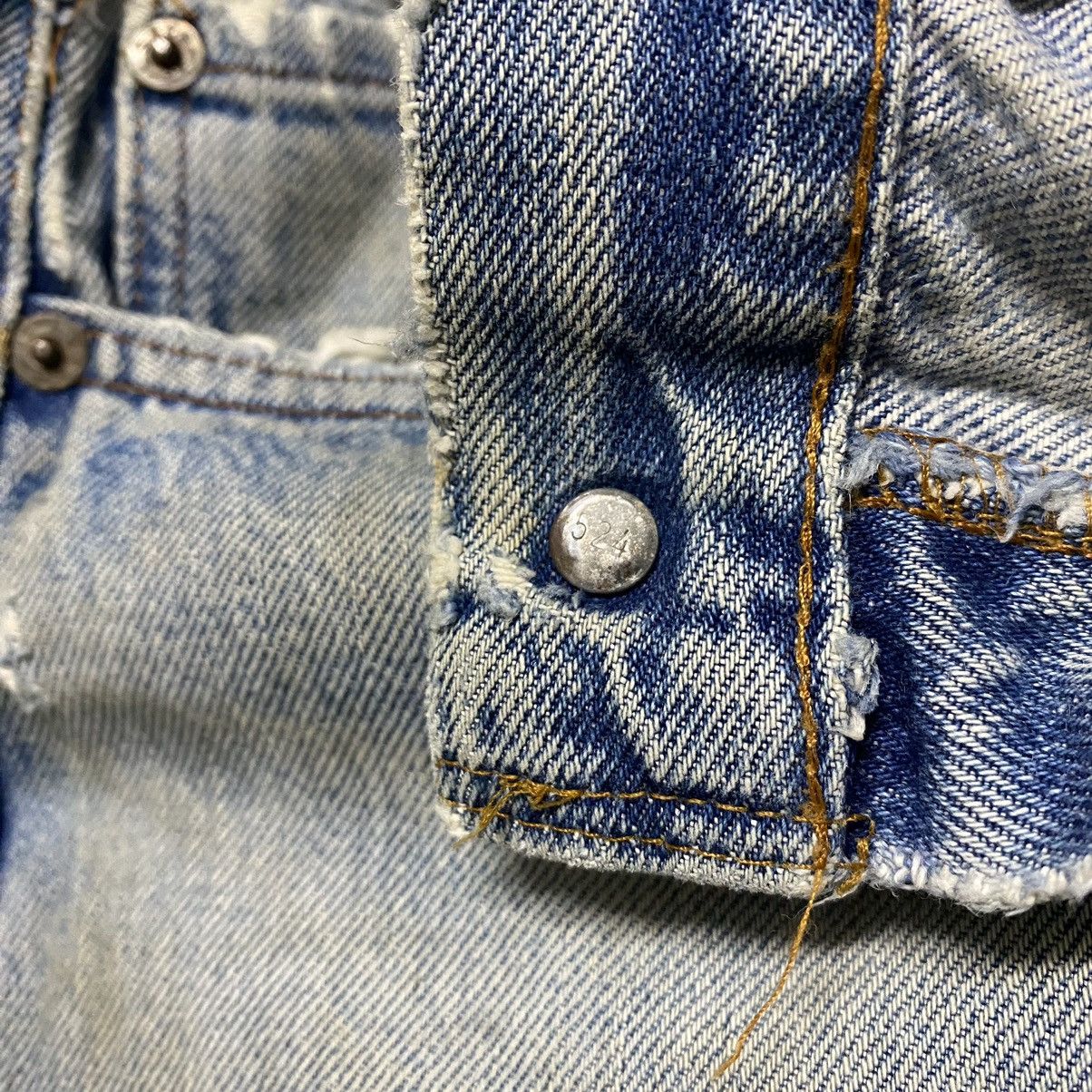 Levi's Vintage 80s Levis 501 Redline Thrashed Selvedge Jeans Size US 31 - 21 Thumbnail