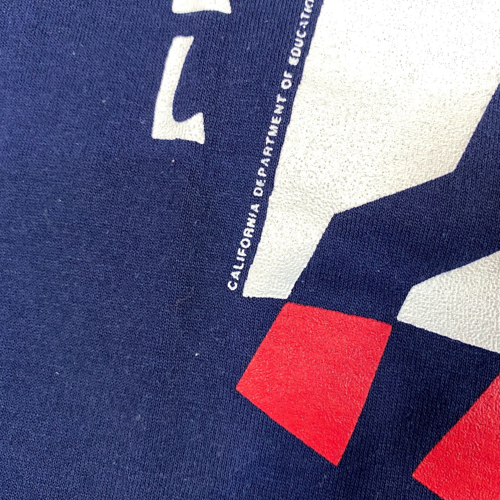 Vintage VINTAGE American Vintage California Arundel Elementary T-shirt M Blue USA Made Unisex Adults Short Sleeve Crew Neck Jersey USA 90s? Size US M / EU 48-50 / 2 - 2 Thumbnail