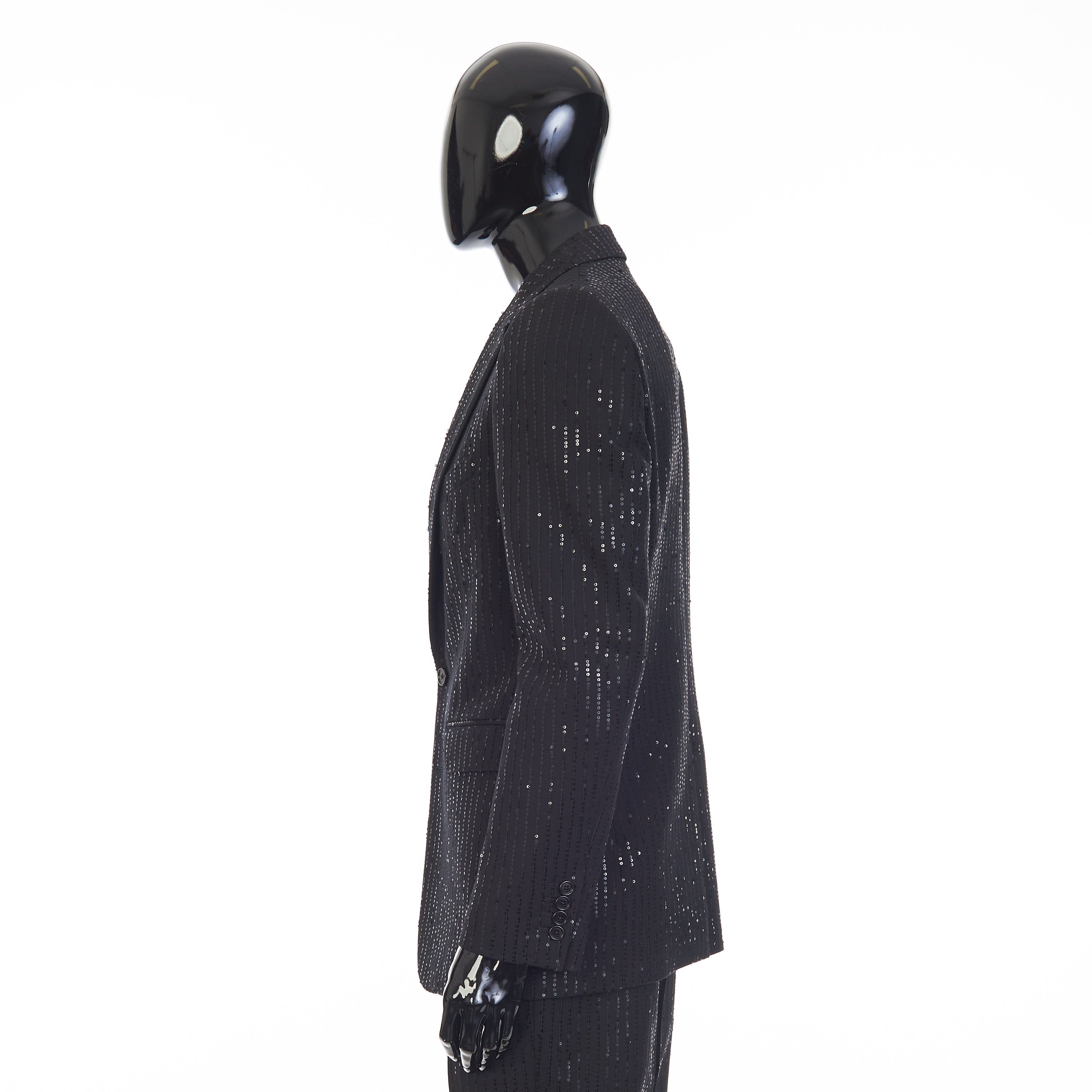 Celine Classic Jacket In Sequin Embroidered Wool Gabardine Size 40R - 3 Thumbnail
