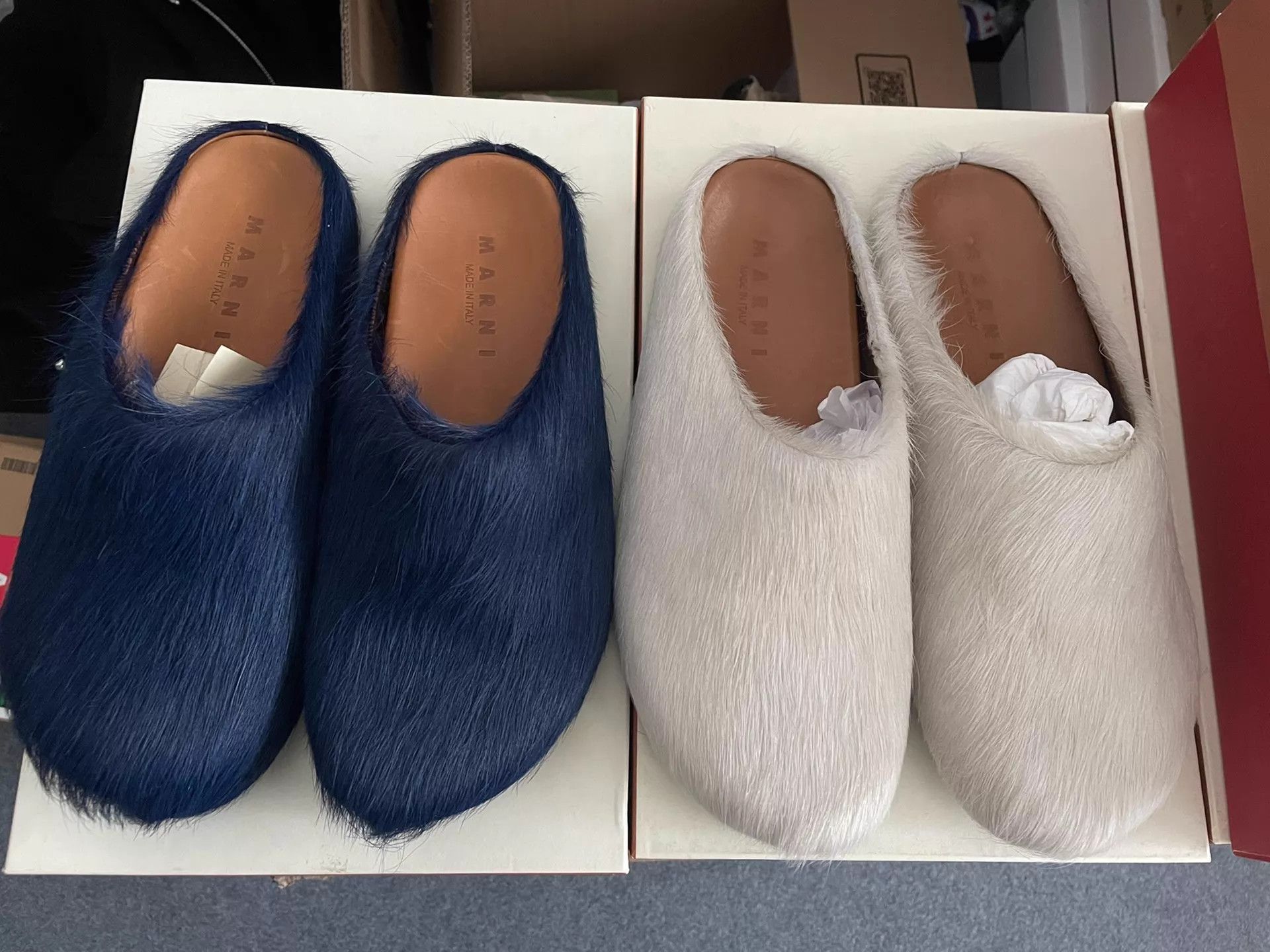 Maison Margiela Marni Horse Hair Slippers In Stock Size US 8 / EU 41 - 1 Thumbnail