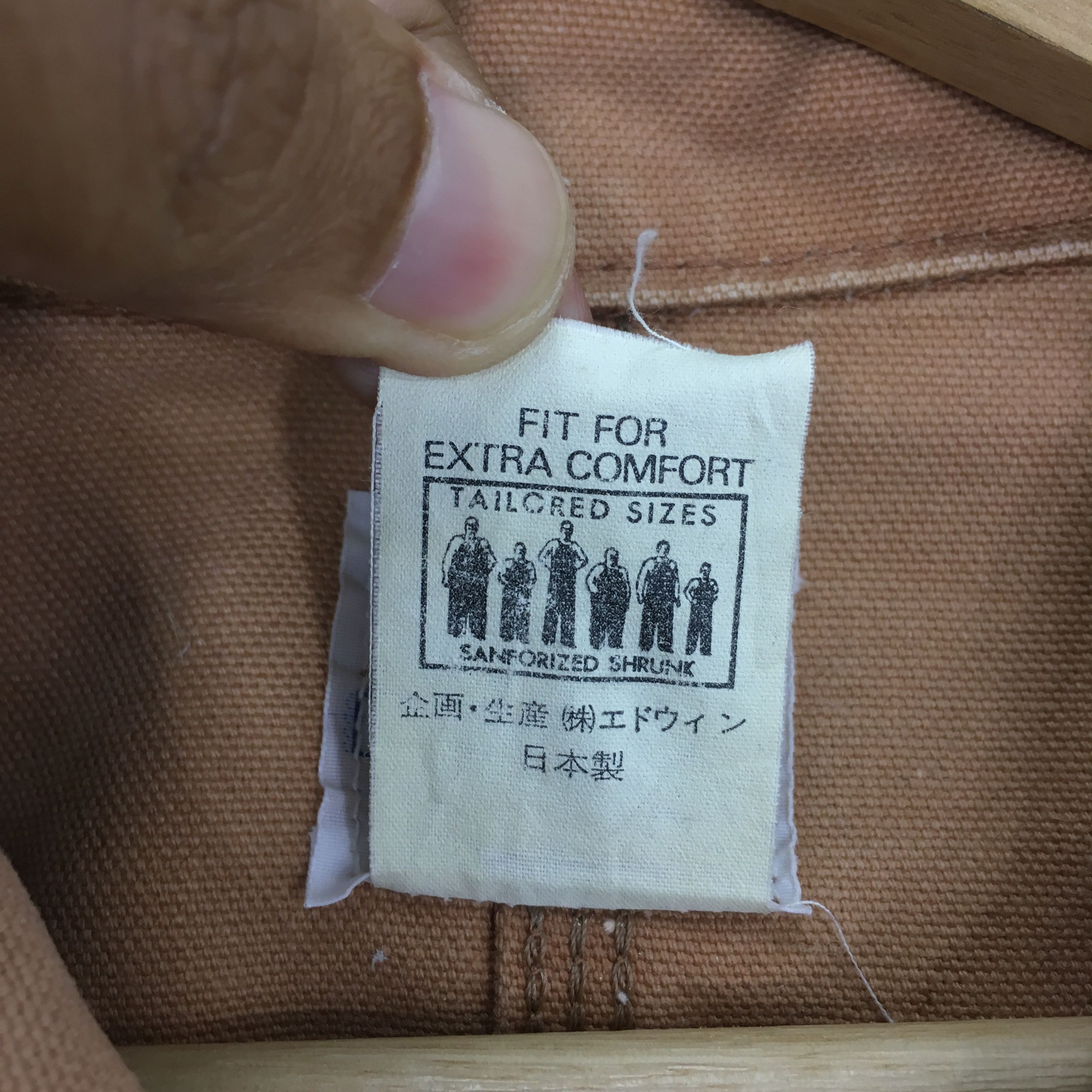 Lee Vintage 90's Lee Sanforized Hunting Brown Duck Chore Size US L / EU 52-54 / 3 - 11 Thumbnail