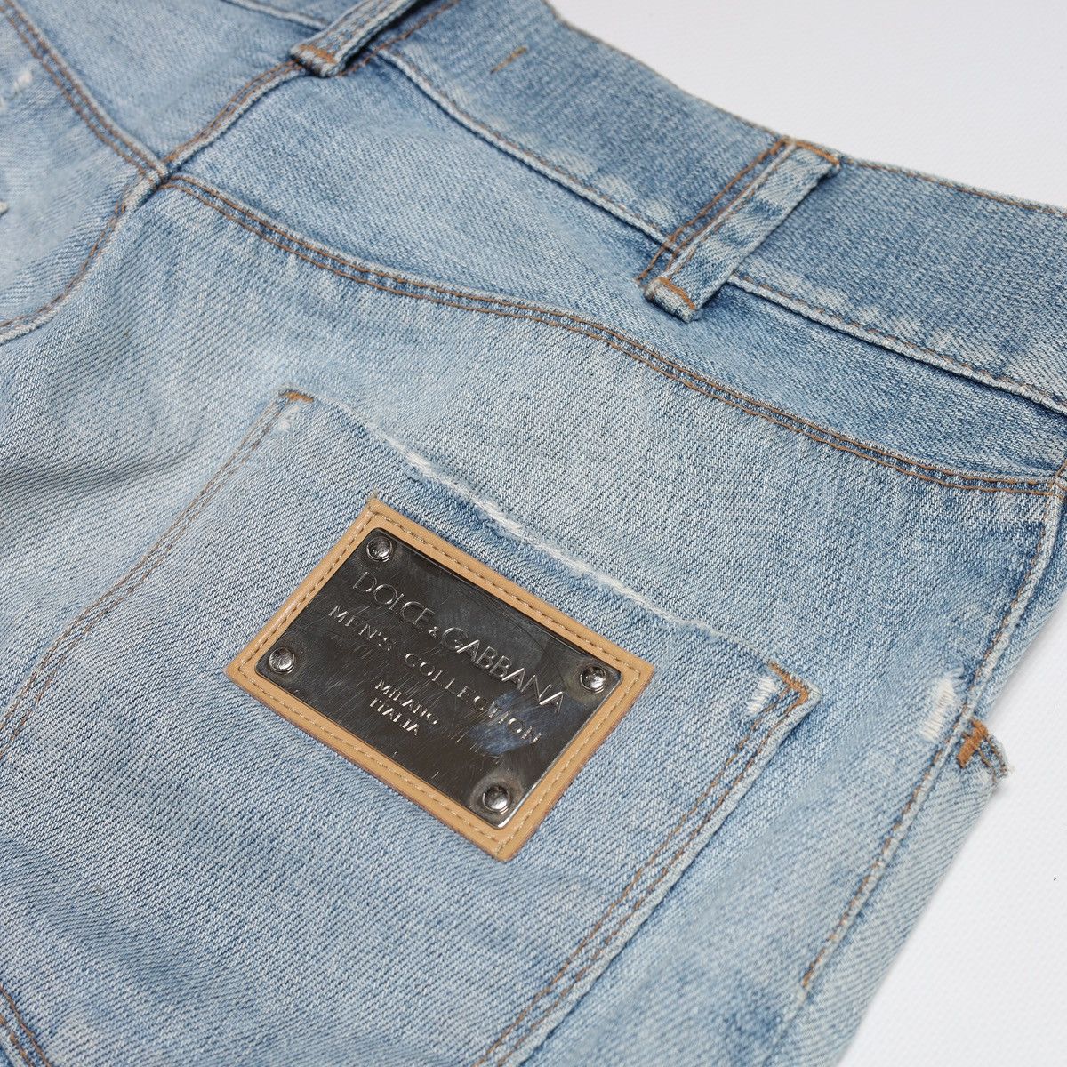 Dolce & Gabbana Dolce Gabbana Sky Blue Jeans Denim Pants Trousers Metal Logo Size US 32 / EU 48 - 16 Thumbnail