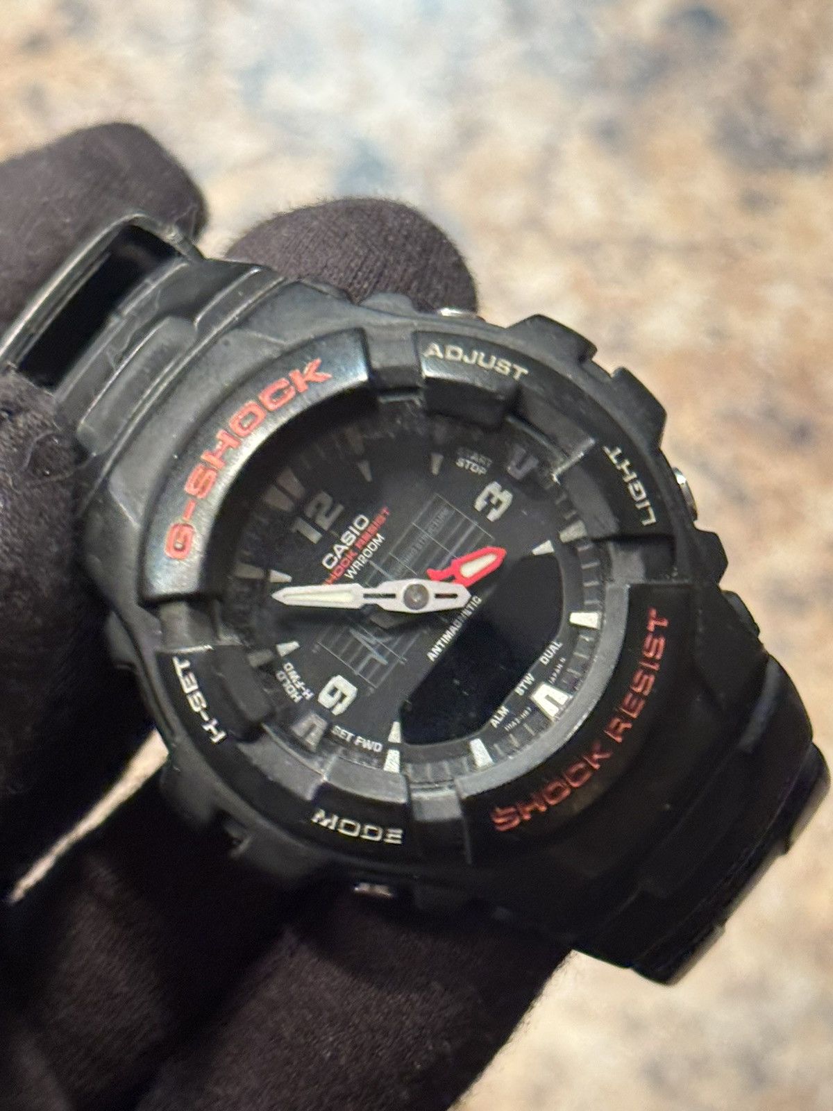 G Shock Casio G-Shock Black & Red Analog-Digital Watch – 200M Size ONE SIZE - 7 Thumbnail