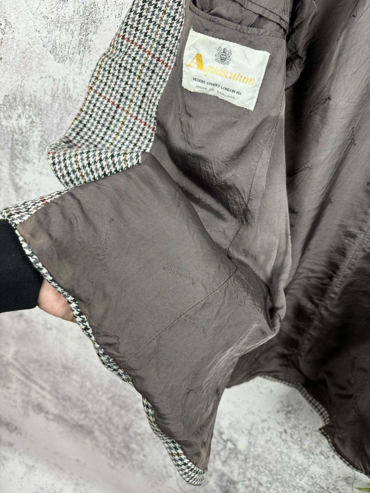 Aquascutum × Vintage AQUASCUTUM BLAZER REGENT STREET LONDON IN MADE IN ENGLAND Size 42R - 14 Thumbnail