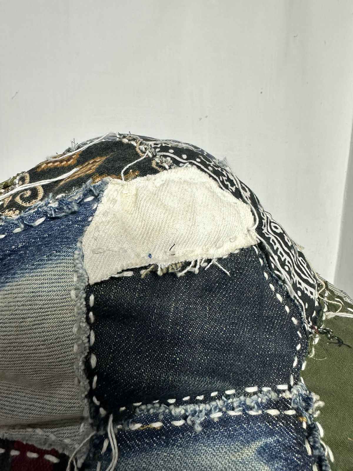 Handmade Custom Made Patchwork Denim Bucket Hats Size ONE SIZE - 8 Thumbnail
