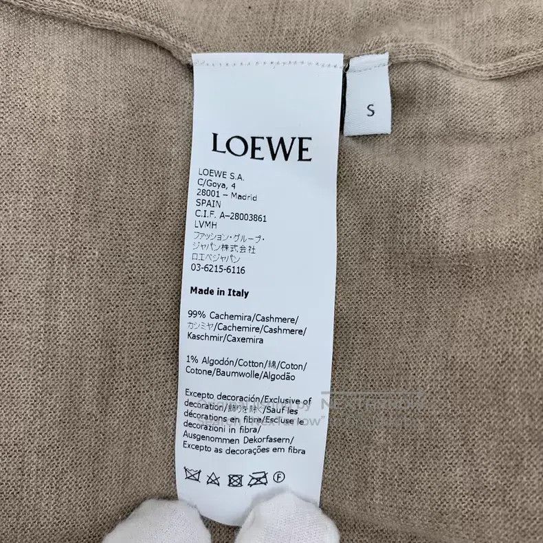 Loewe Loewe Brown Cashmere Logo Embroidered Crew Neck Long Sleev Size S / US 4 / IT 40 - 7 Thumbnail