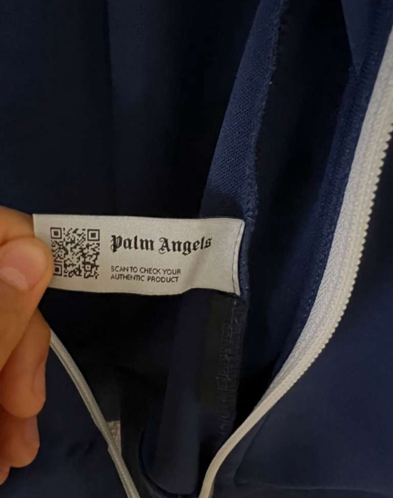 Palm Angels Palm Angels Track Jacket Navy Blue Size US XL / EU 56 / 4 - 2 Thumbnail