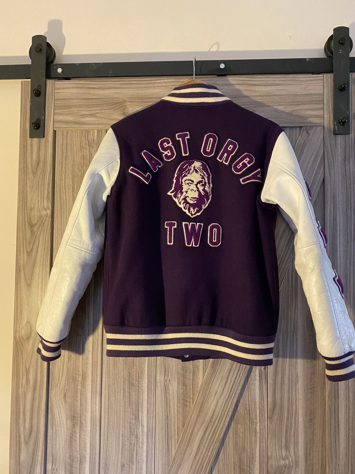 Undercover Nowhere Last Orgy Varsity Jacket | Grailed