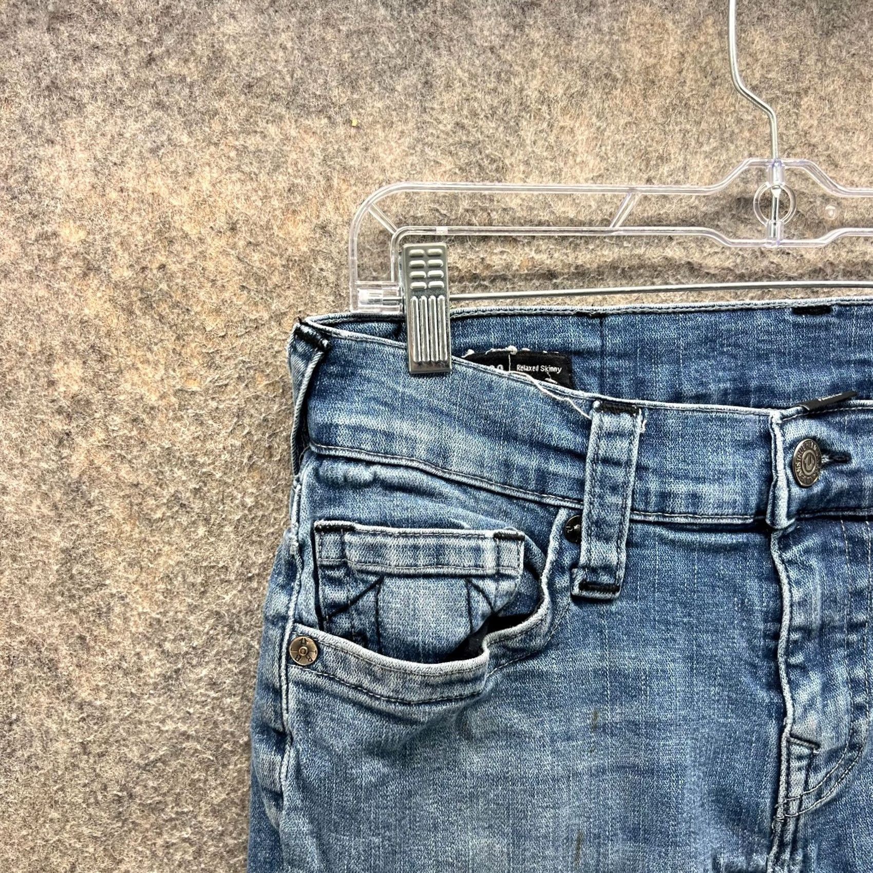 True Religion VINTAGE True Religion Jeans Mens 30 Blue Denim Washed Relaxed Skinny Rocco Ripped Jeans Boys? Size US 30 / EU 46 - 3 Thumbnail