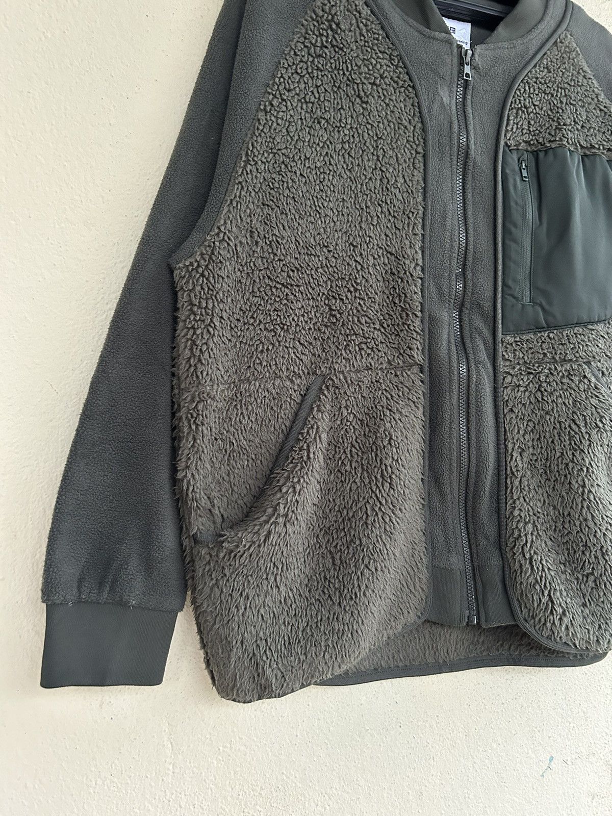 Uniqlo × White Mountaineering Zip Up Sherpa Fleece Size US M / EU 48-50 / 2 - 5 Thumbnail