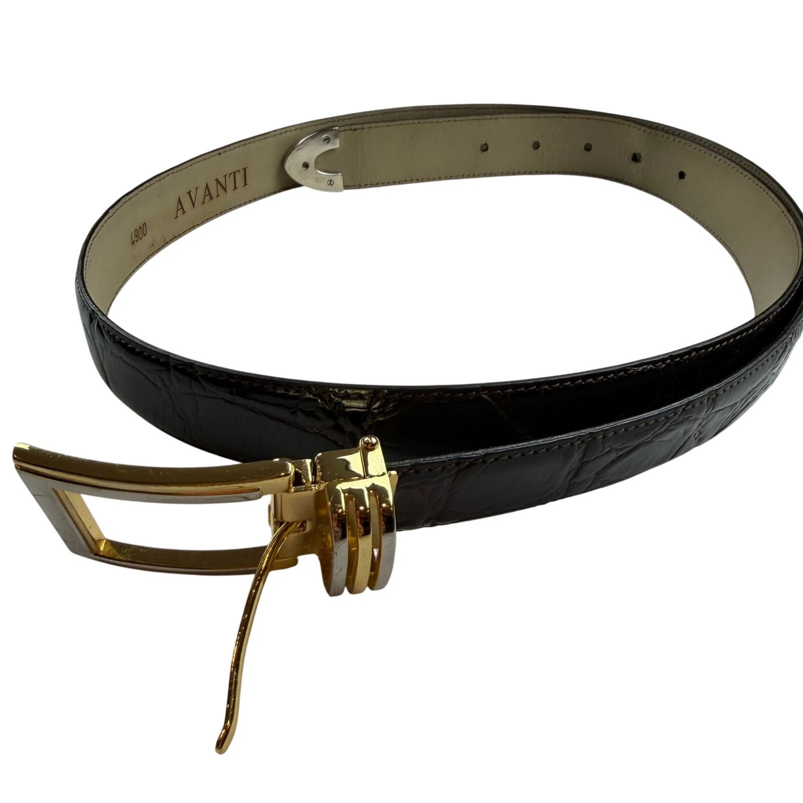 Other Avanti Black Crocodile Leather Belt Size 42 Italy Size 42 - 1 Thumbnail