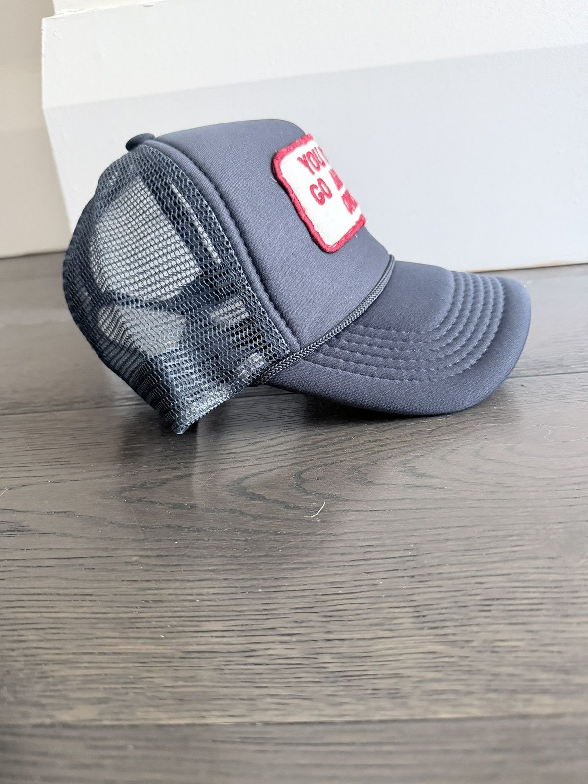 Other Vintage 90’s Patch on New Navy Blue Trucker Hat Size ONE SIZE - 4 Thumbnail