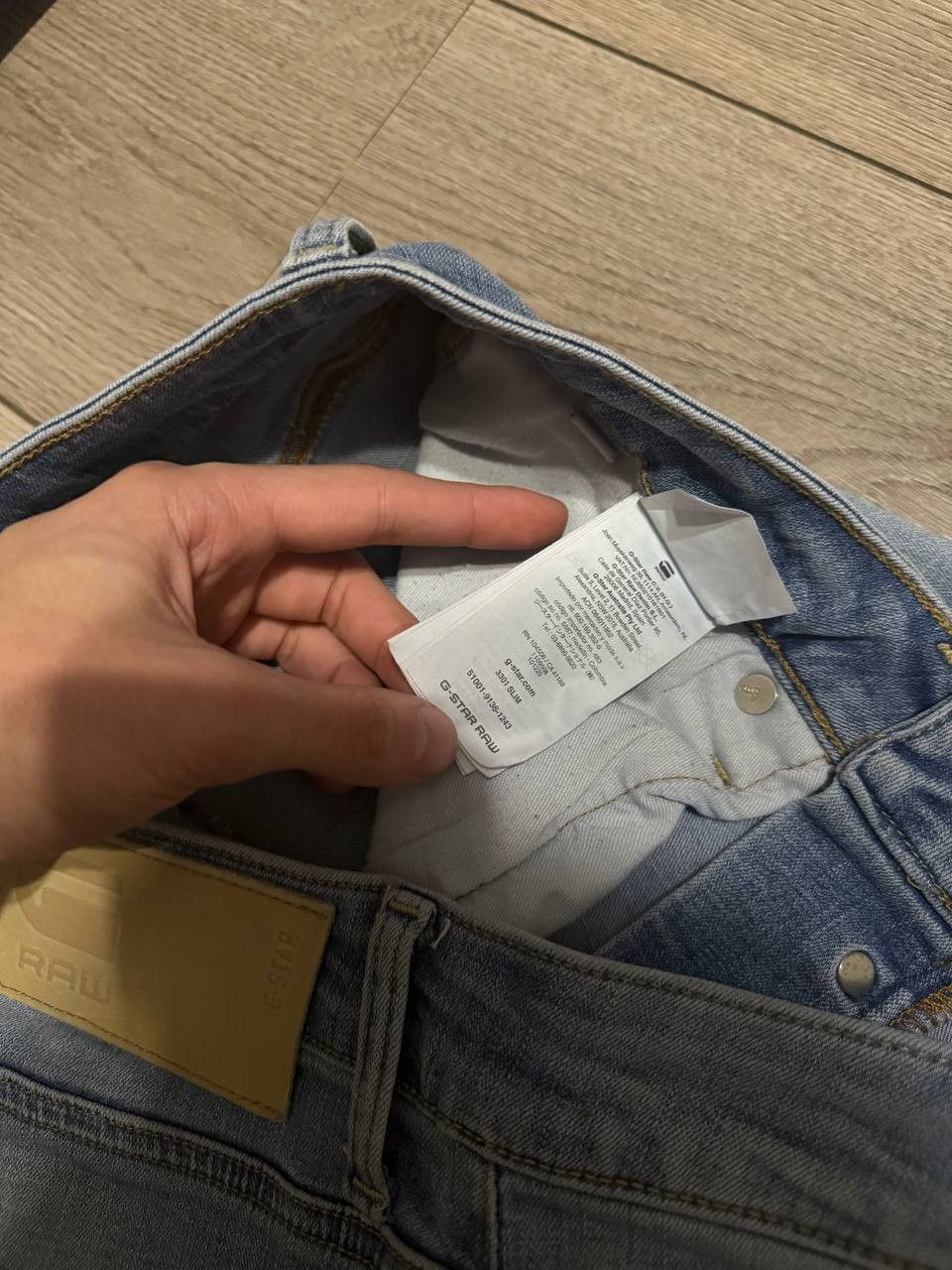 G-Star G Star Raw 3301 Jeans Men Blue Slim size 30x32 Size US 30 / EU 46 - 6 Thumbnail