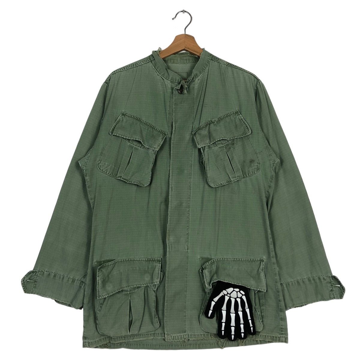 Vintage 🔥True Vintage 40’s Cargo Inspector Jacket Slant Pocket Army Size US M / EU 48-50 / 2 - 2 Thumbnail