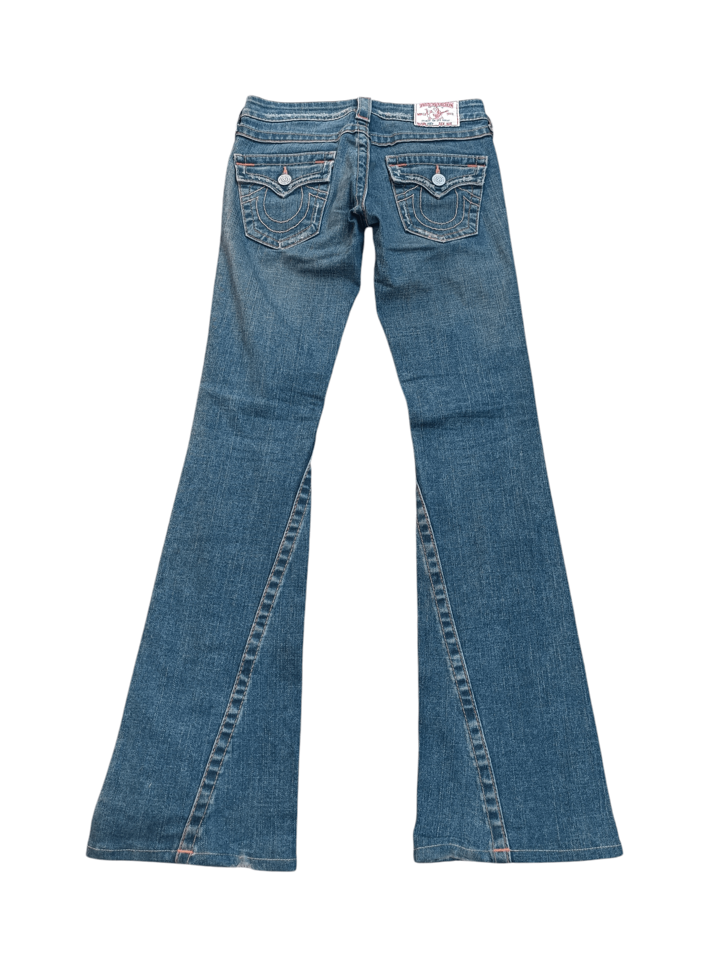 American Apparel × True Religion VINTAGE FLARED 💥 TRUE RELIGION DISTRESSED JOEY DENIM TR12 Size 27" / US 4 / IT 40 - 8 Thumbnail