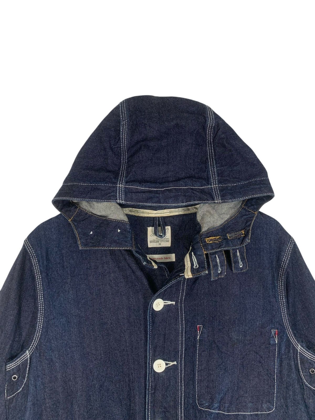 Japanese Brand Back Number JapaneseBrand Designer StreetWear Denim Jacket Size US M / EU 48-50 / 2 - 3 Thumbnail