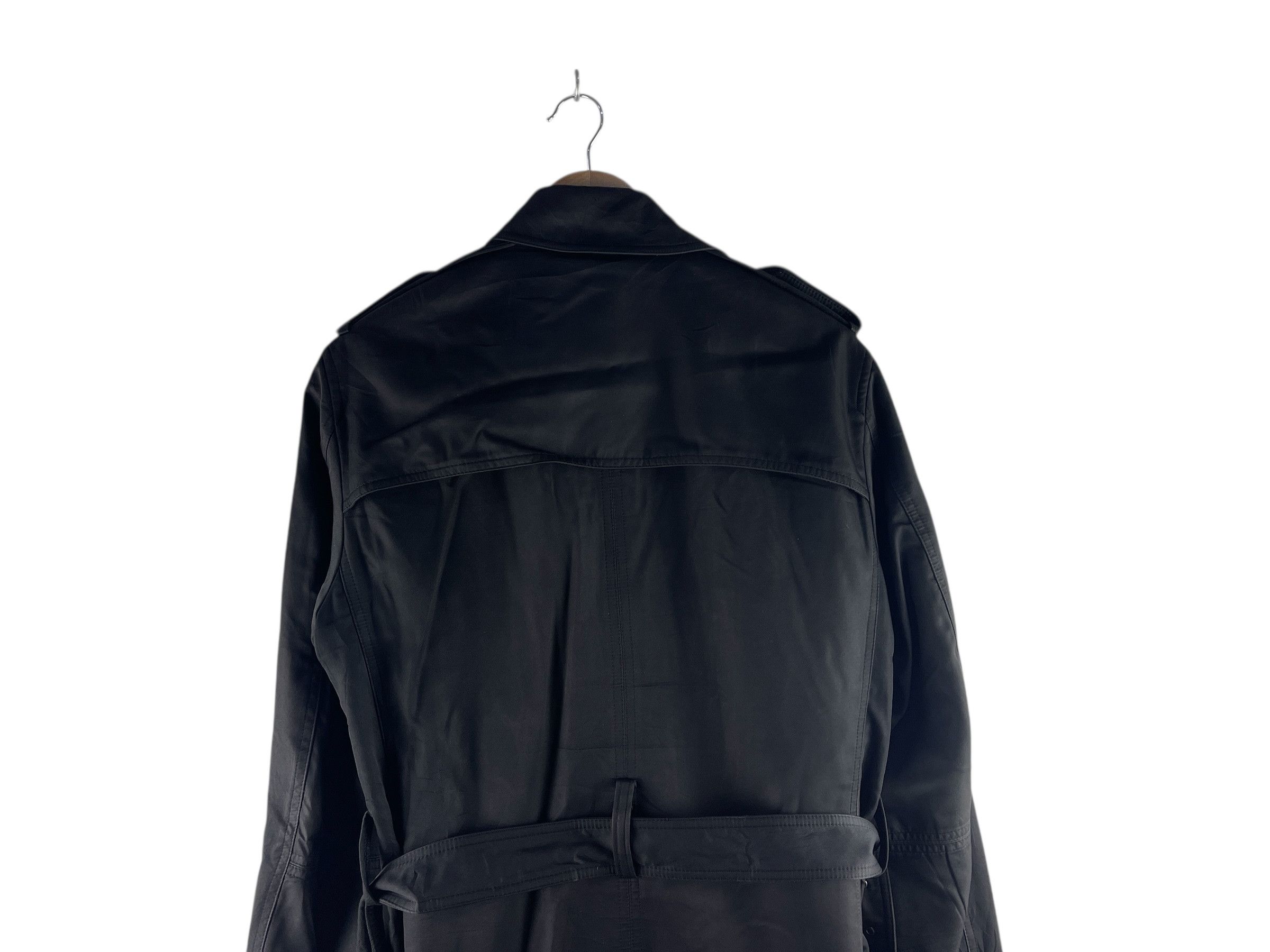 semanticdesign Semanticdesign Black Double-Breasted Trench Coat Jacket Size US M / EU 48-50 / 2 - 12 Thumbnail