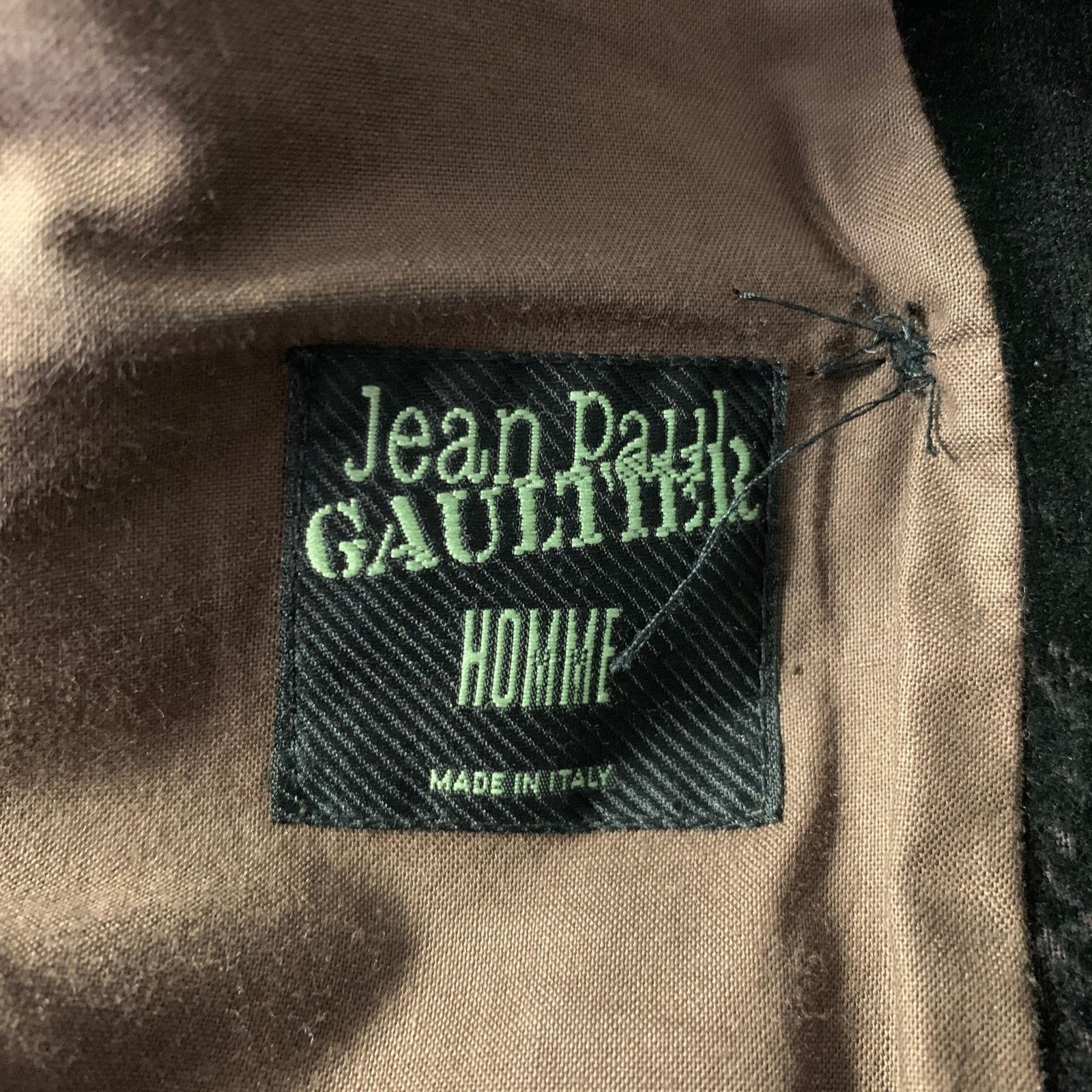 Jean Paul Gaultier JEAN PAUL GAULTIER Black Burgundy Devore Velvet Sport Coat Size 38R - 5 Thumbnail