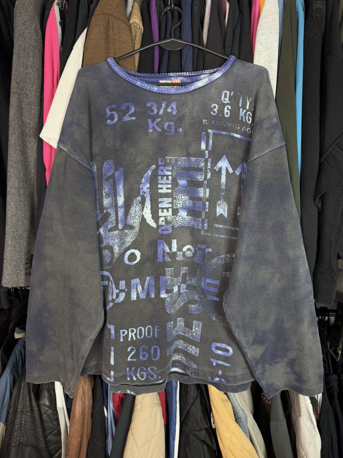 Diesel × Vintage DIESEL KNITTING CO. VINTAGE SWEATER ARCHIVE WASHED SWEATER Size US XL / EU 56 / 4 - 1 Thumbnail
