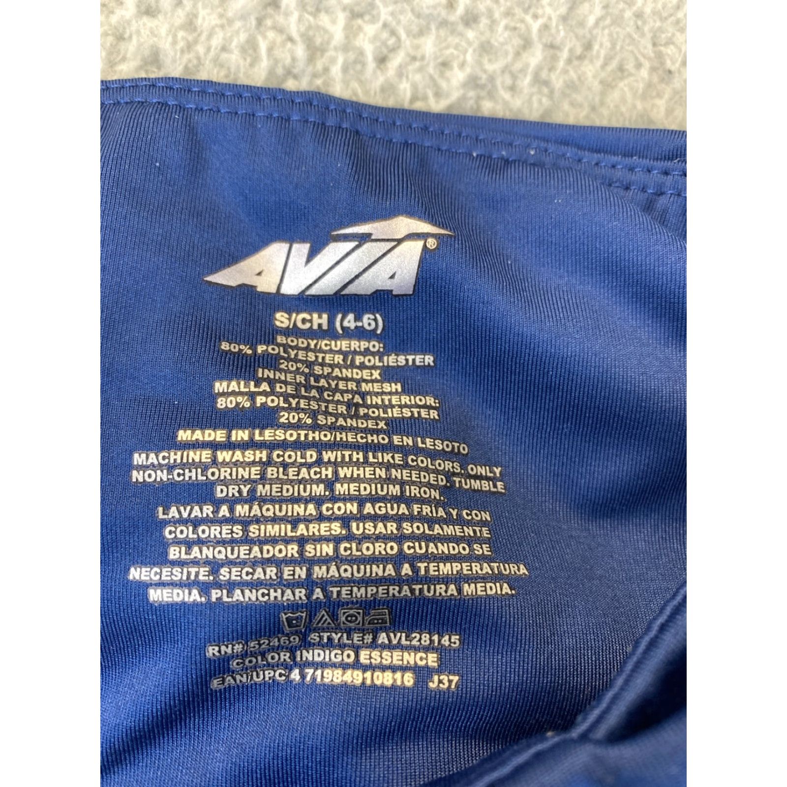 Avia Avia Capri Leggings Navy High Waist S Women Capri Leggings Navy High Waist S Media Pocket Moisture Wicking Stretch CrossFit Activewear Size 28" / US 6 / IT 42 - 3 Thumbnail