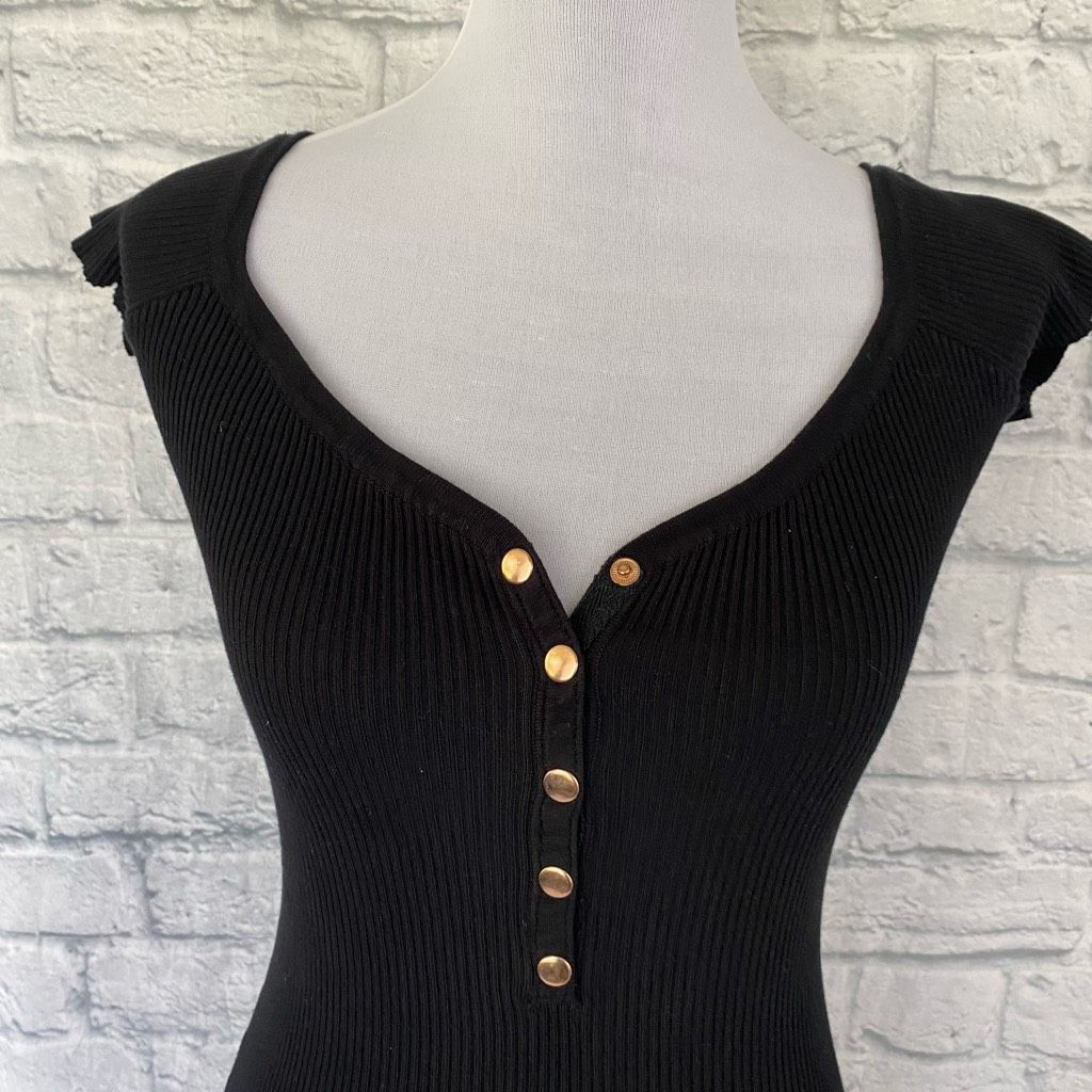 Other Love Tree women M scoopneck ribbed bodycon cap sleeve dress Size M / US 6-8 / IT 42-44 - 2 Thumbnail