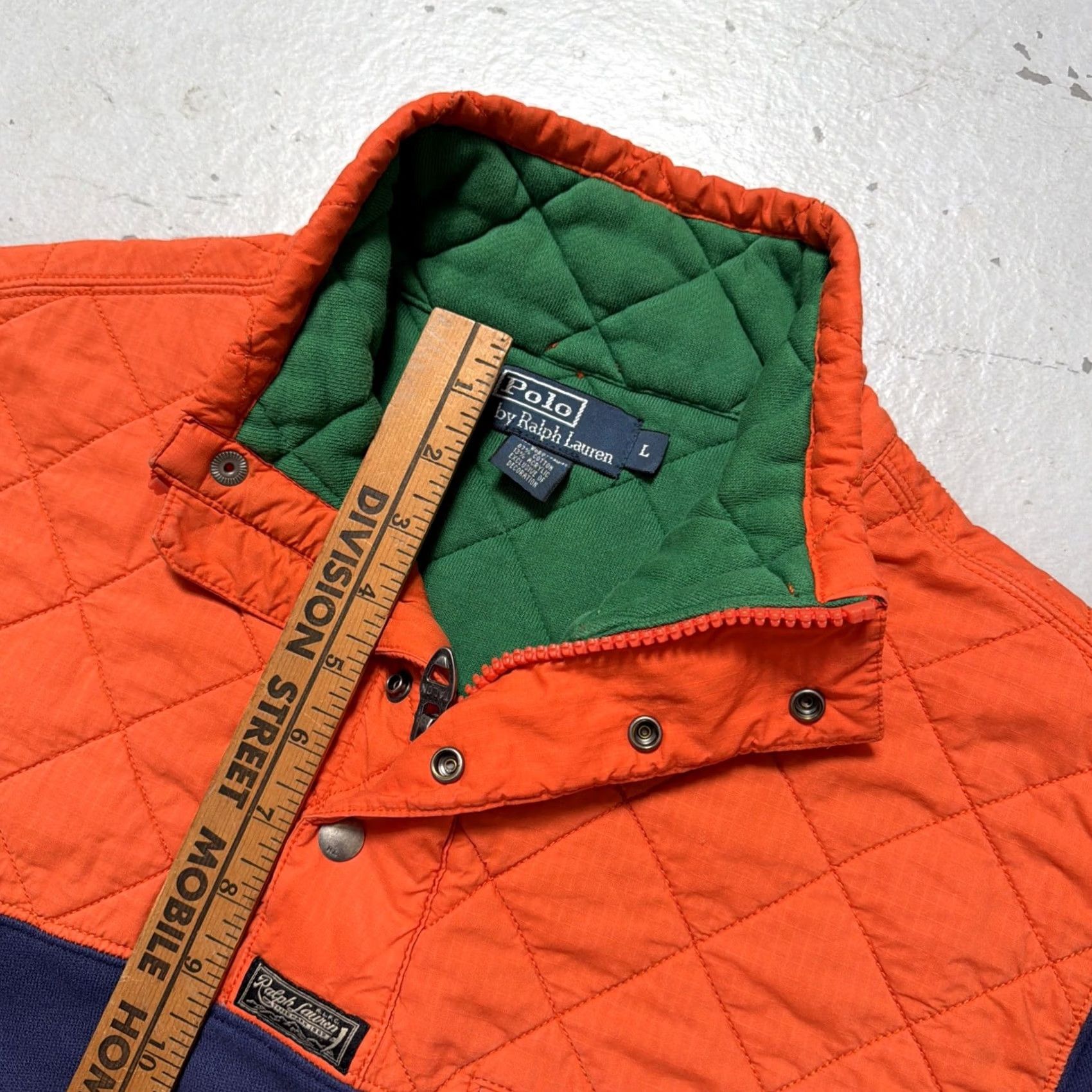 Polo Ralph Lauren VINTAGE Polo Ralph Lauren Sweater L Quilted Pullover Snap Chief Canoe Kayak Club Size US L / EU 52-54 / 3 - 4 Thumbnail