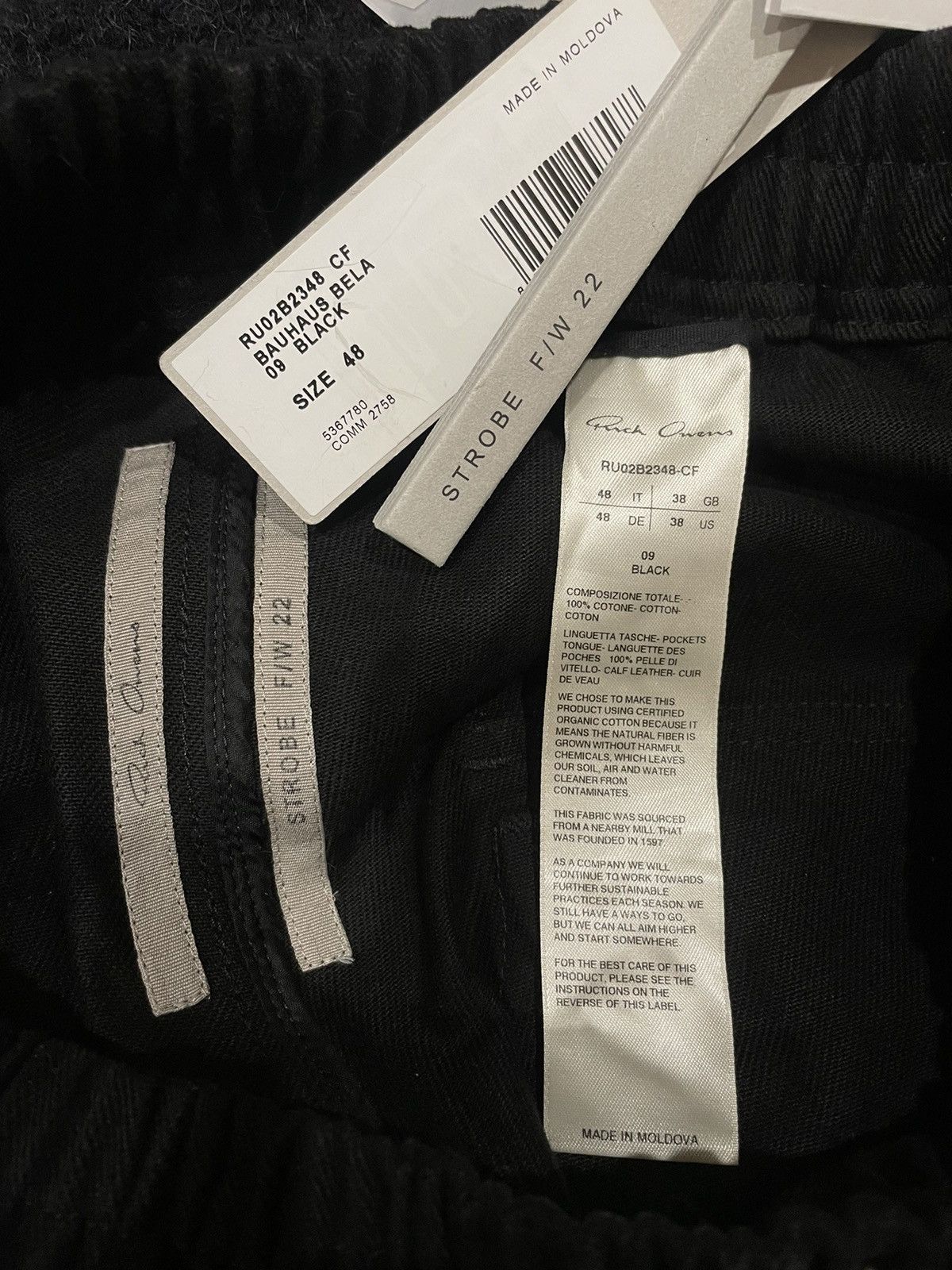 Rick Owens Rick Owens Geth Bela Pants Size US 30 / EU 46 - 2 Thumbnail