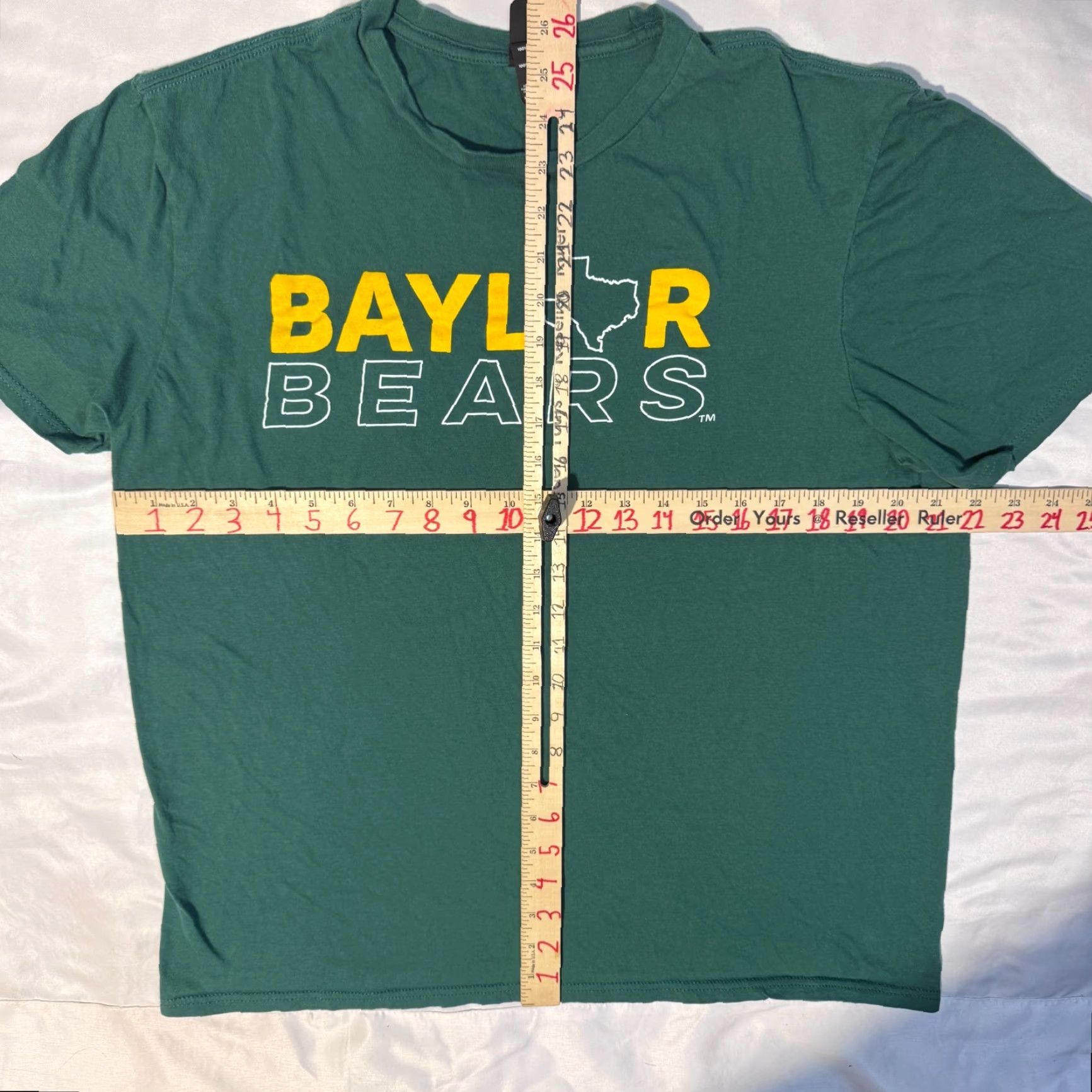 Vintage Baylor Bears Texas University College Football Green Graphic Tshirt XL Unisex Adults District Crew Neck Short Sleeve Logo 2010s Green Size US XL / EU 56 / 4 - 4 Thumbnail