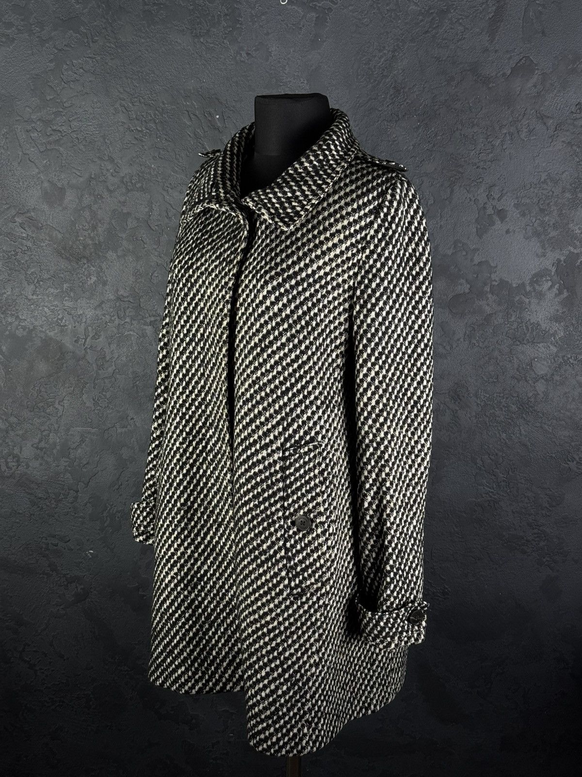 Burberry Prorsum Burberry Prorsum Women’s Wool Coat Houndstooth Size M / US 6-8 / IT 42-44 - 13 Thumbnail