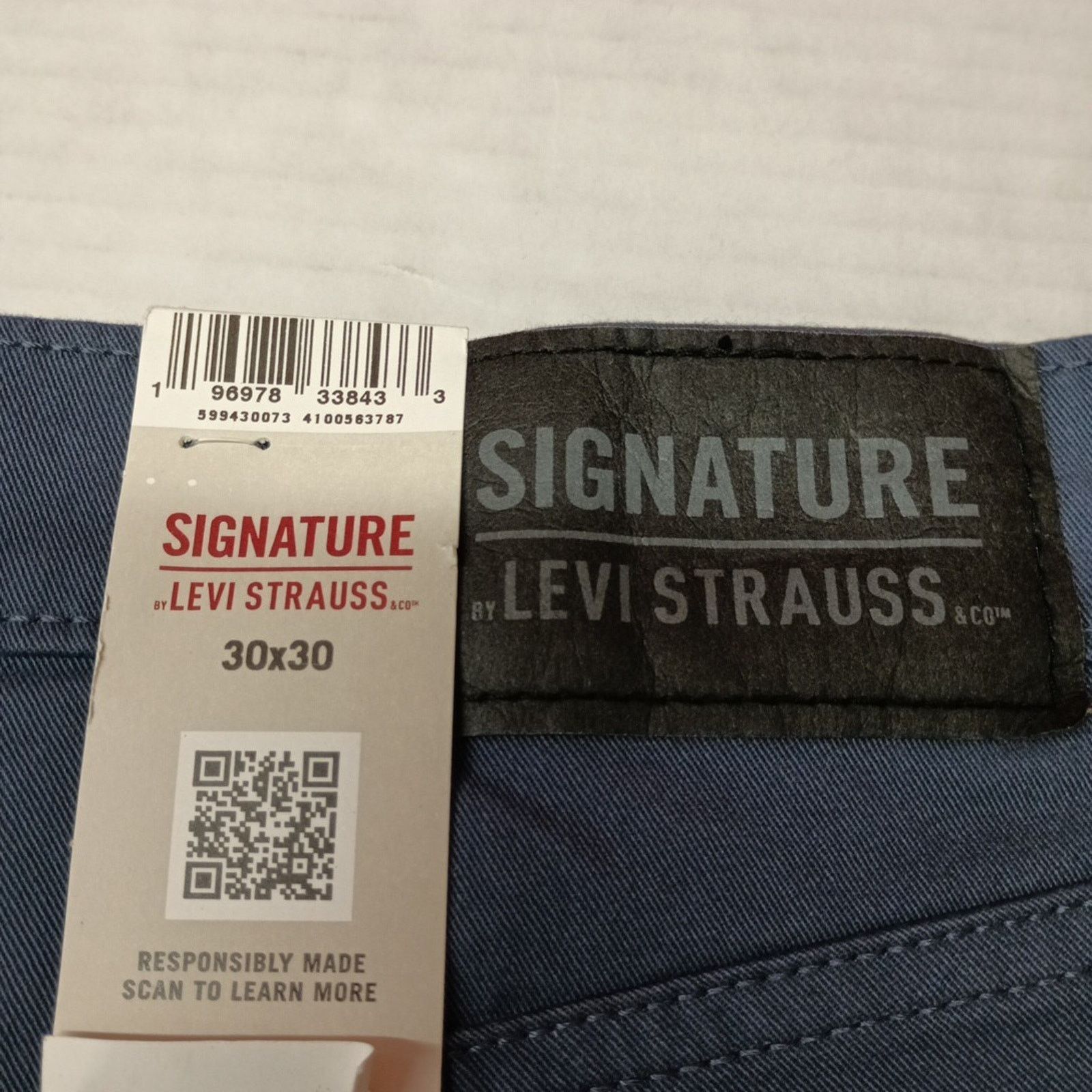 Levi's Signature By Levi Strauss Chino Pants Men's Size 30x30 Blue Size US 30 / EU 46 - 2 Thumbnail