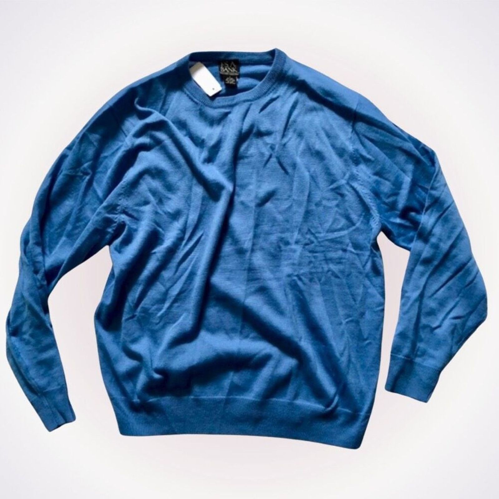 Jos. A. Bank Jos A. Bank executive blue crewneck knit sweater | Sz L, NWT Size US L / EU 52-54 / 3 - 1 Thumbnail