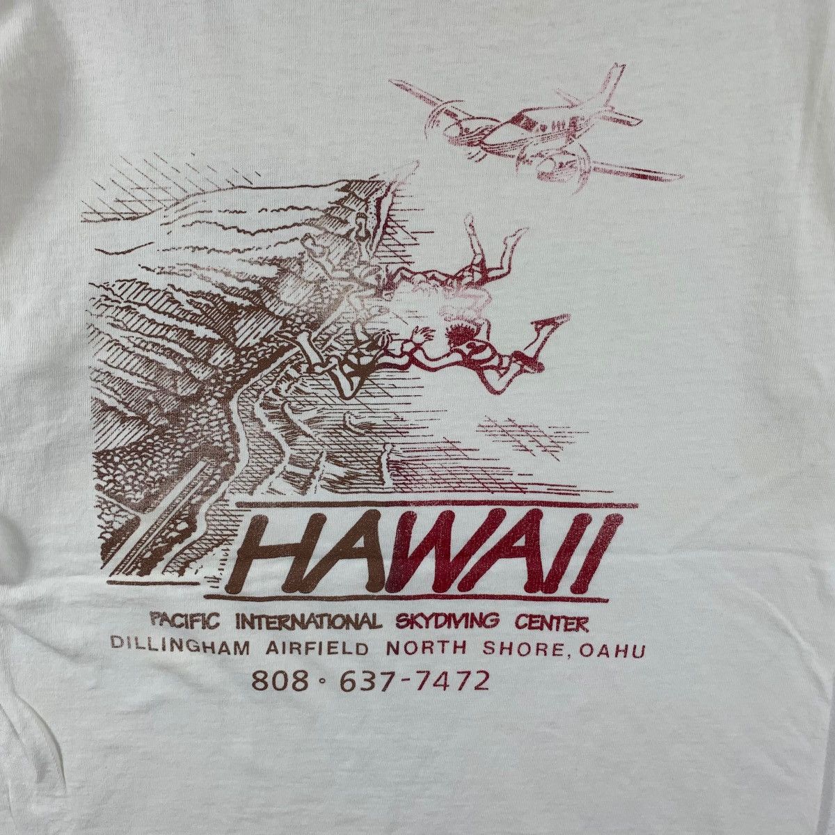 Vintage Vintage HAWAI SKYDIVING CENTER Dillingham Airfield Tee Size US M / EU 48-50 / 2 - 6 Thumbnail