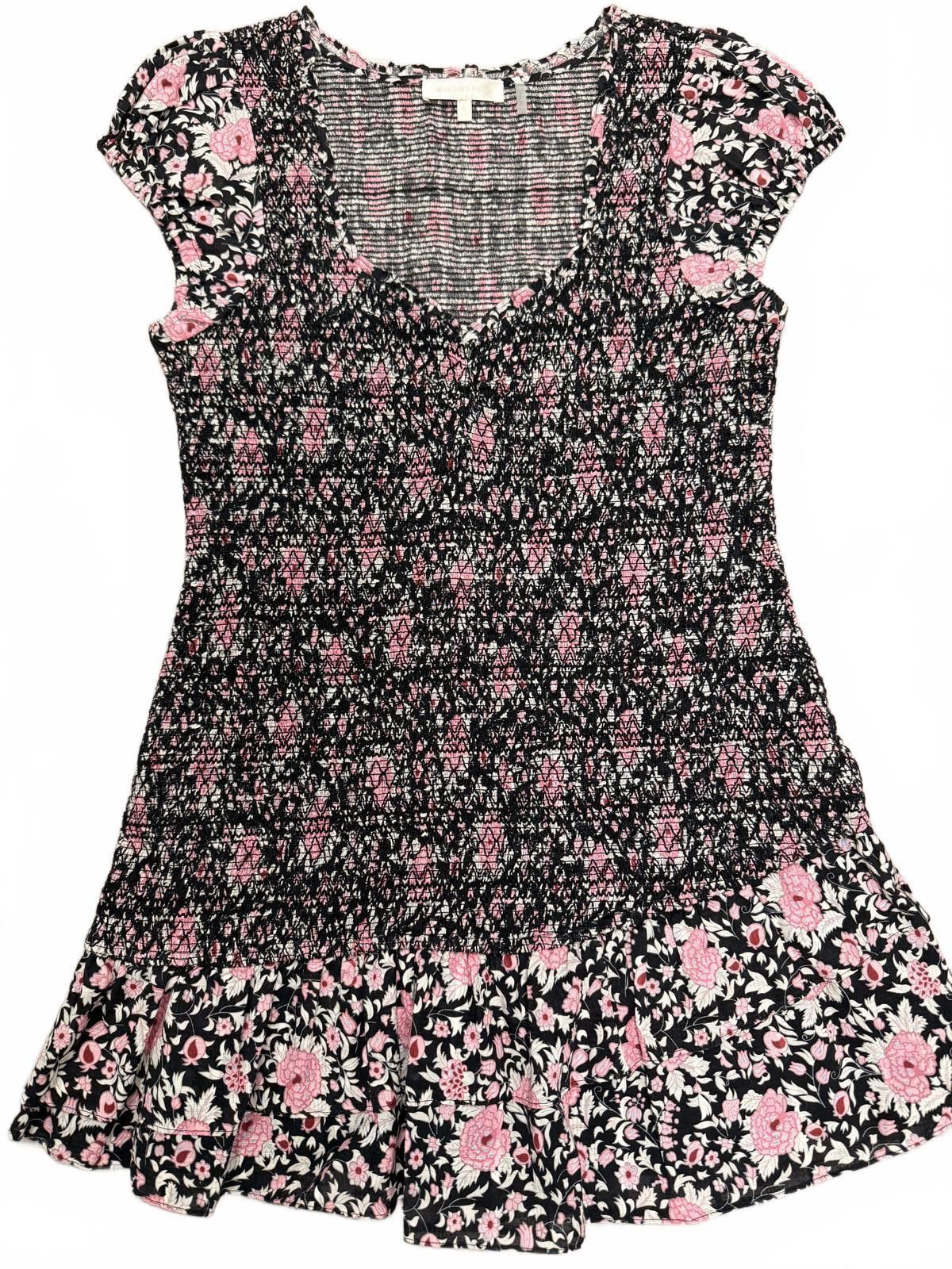 Other LoveShackFancy Trevor Floral Smocked Mini Dress Size L / US 10 / IT 46 - 2 Thumbnail