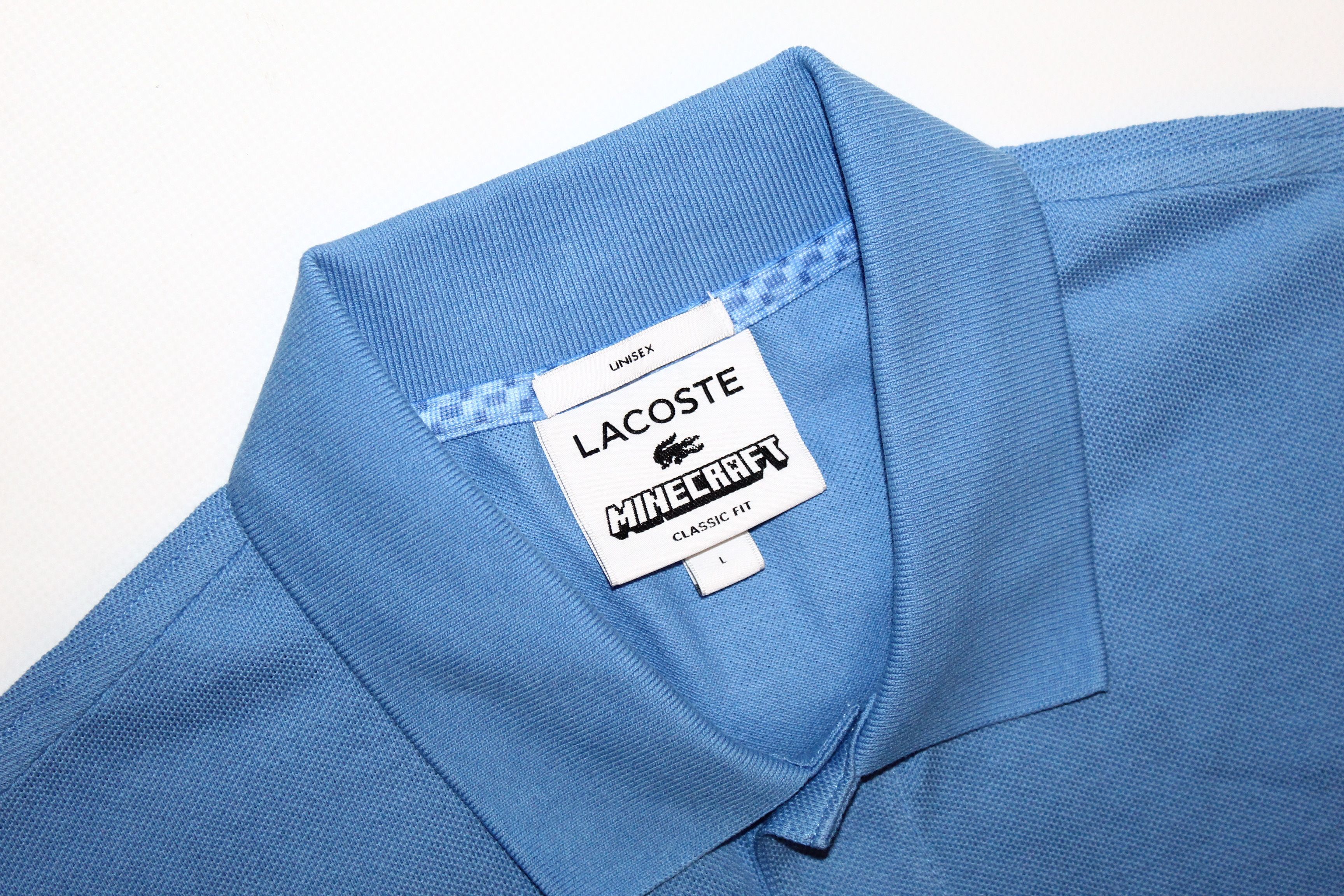 Lacoste Lacoste x Minecraft Classic Fit Big Logo Pique Polo Shirt Size US L / EU 52-54 / 3 - 2 Thumbnail