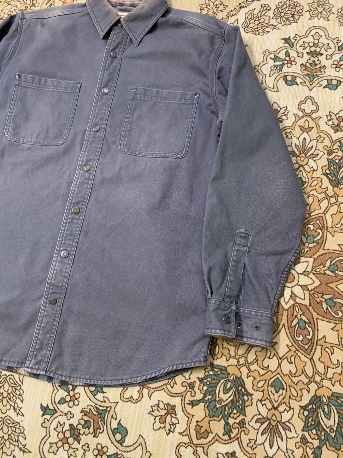 L.L. Bean VINTAGE LL BEAN WORKWEAR DUCK CANVAS SHIRT Size US M / EU 48-50 / 2 - 3 Thumbnail