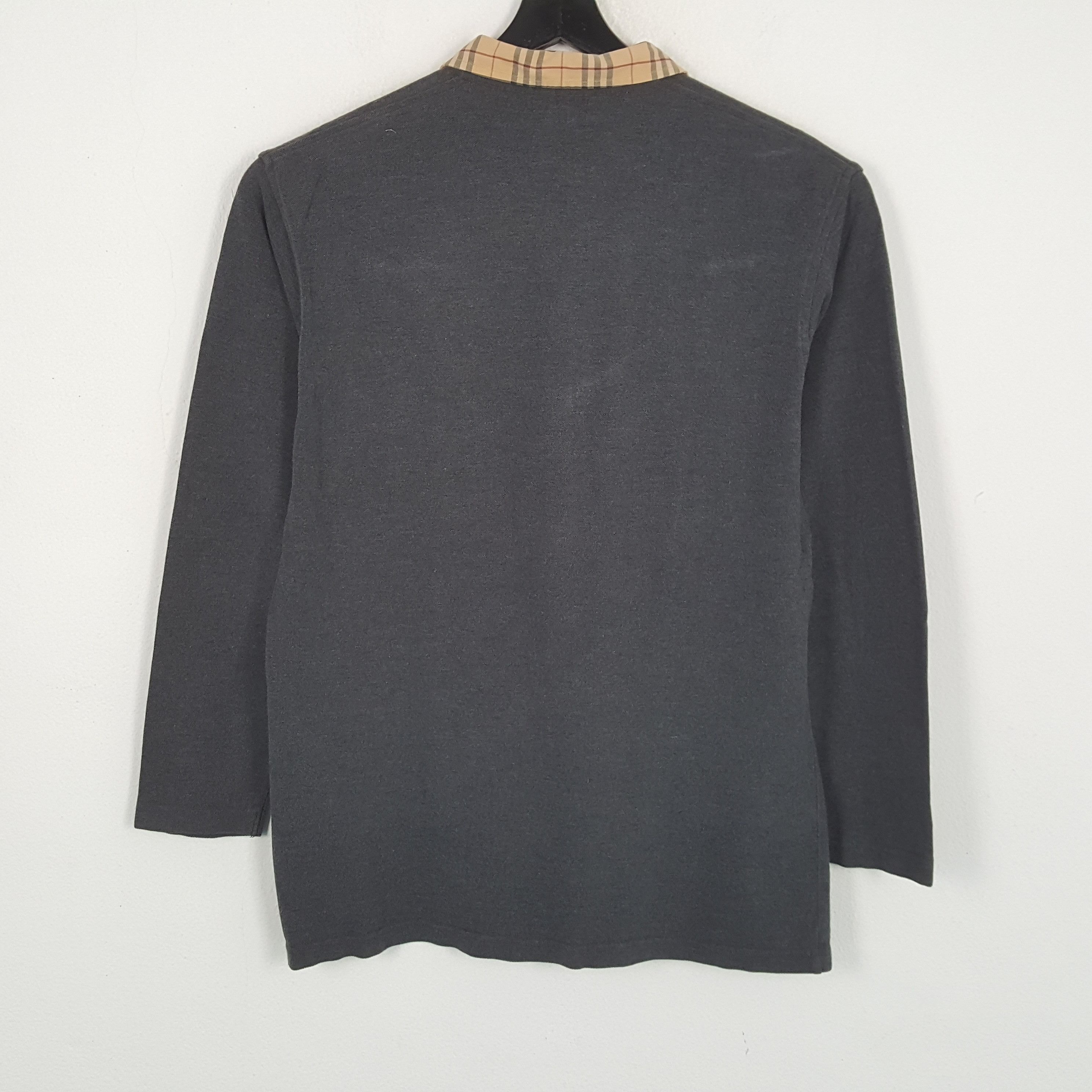 Burberry × Vintage BURBERRY LONDON Fashion Style Long Sleeve Polos Size US L / EU 52-54 / 3 - 3 Thumbnail