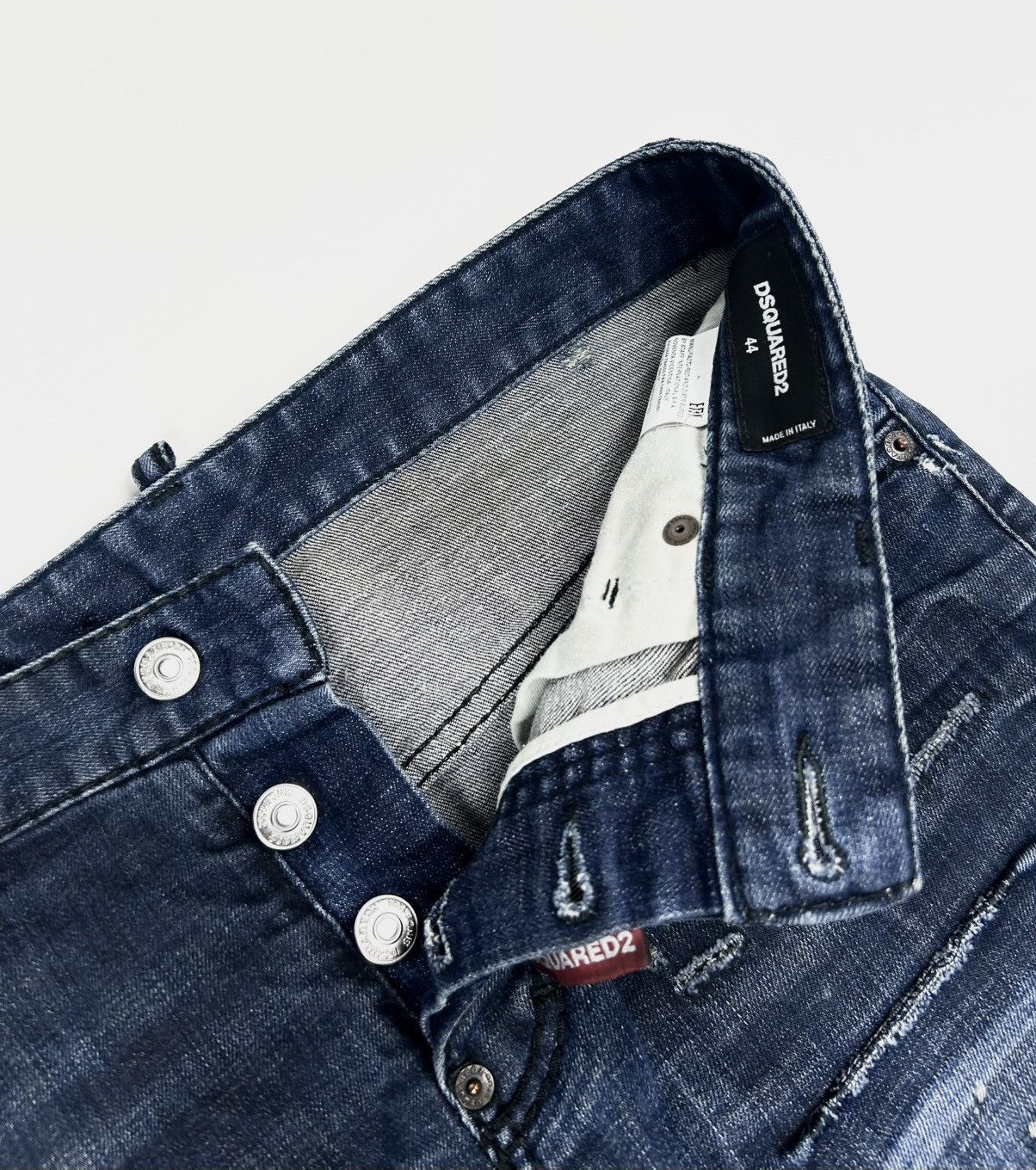 Dsquared2 Luxury Dsquared2 Navy Washed Jeans Made In Italy Size US 29 - 7 Thumbnail