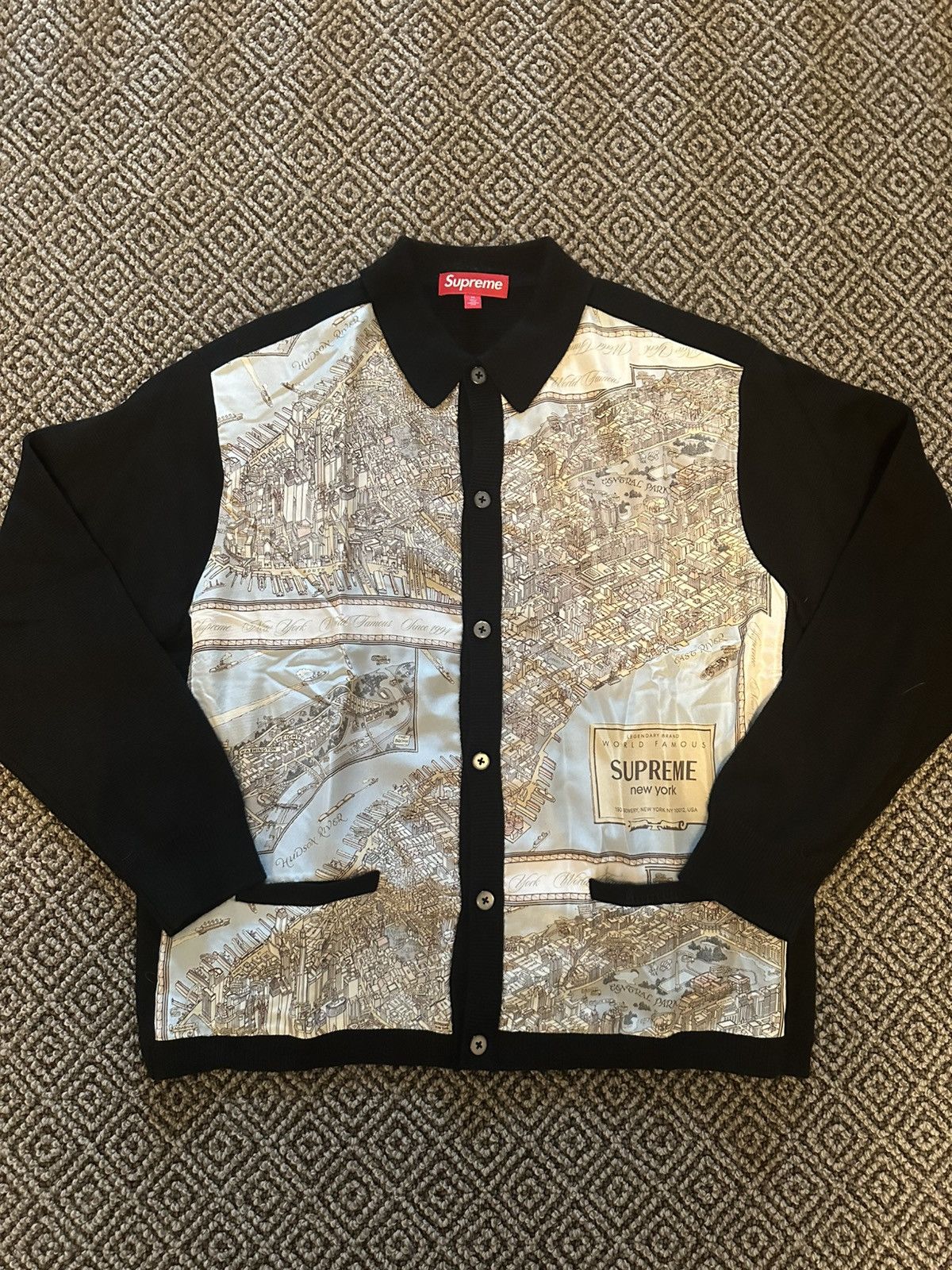 Supreme Supreme Cow Print Cardigan Black Medium size | Grailed