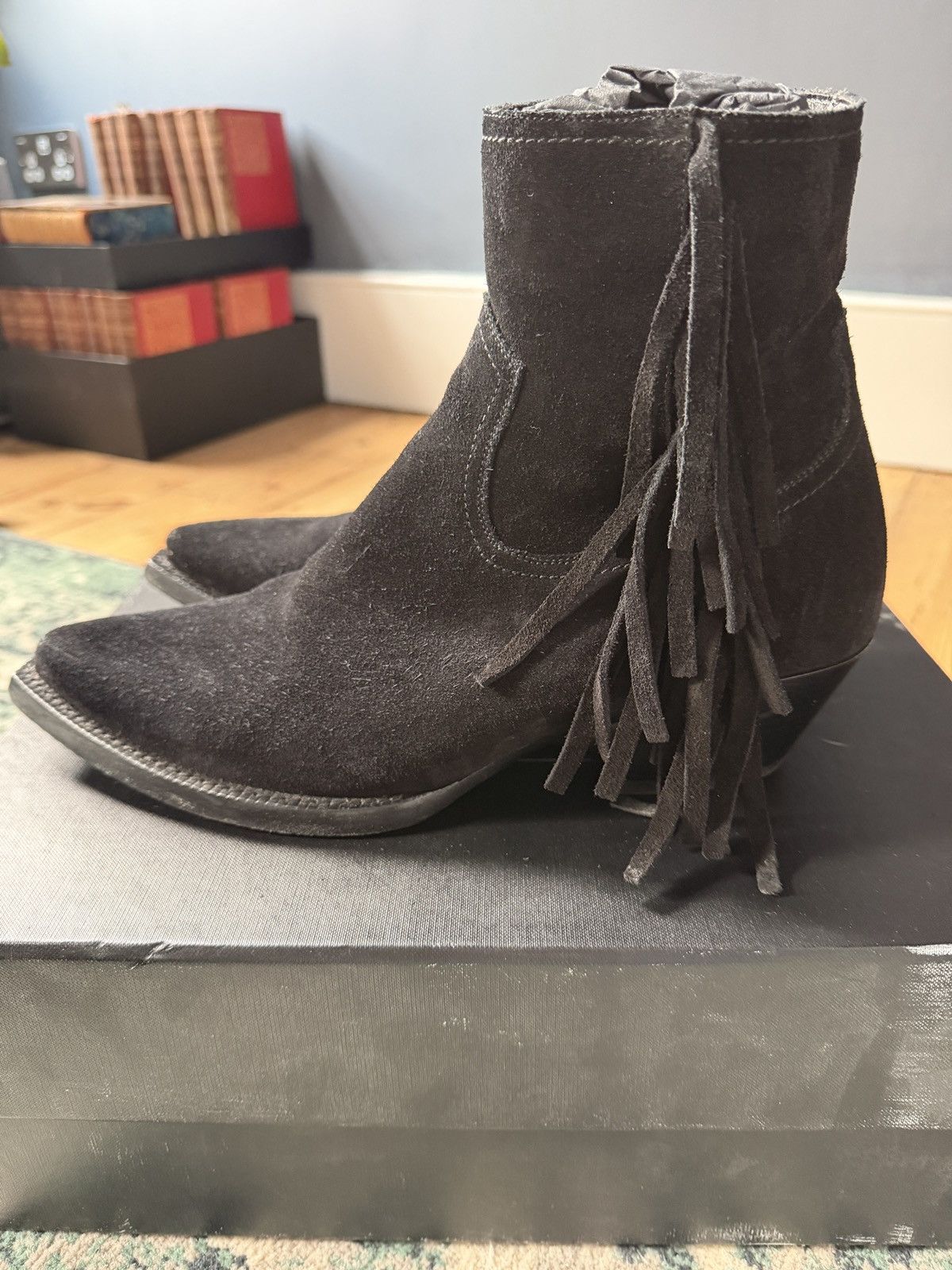 Saint Laurent Paris Saint laurent fringe wyatts size 41 Size US 7 / EU 40 - 3 Thumbnail