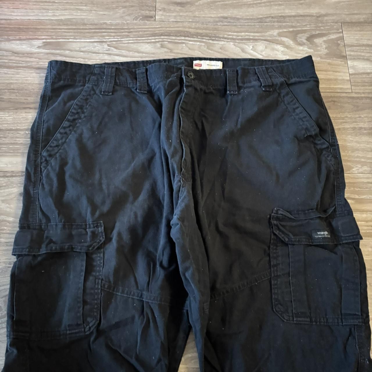 Vintage Crazy Vintage Y2K/2000s Baggy Black Skater Style Cargo Pants! 42x31 Size US 42 / EU 58 - 5 Thumbnail