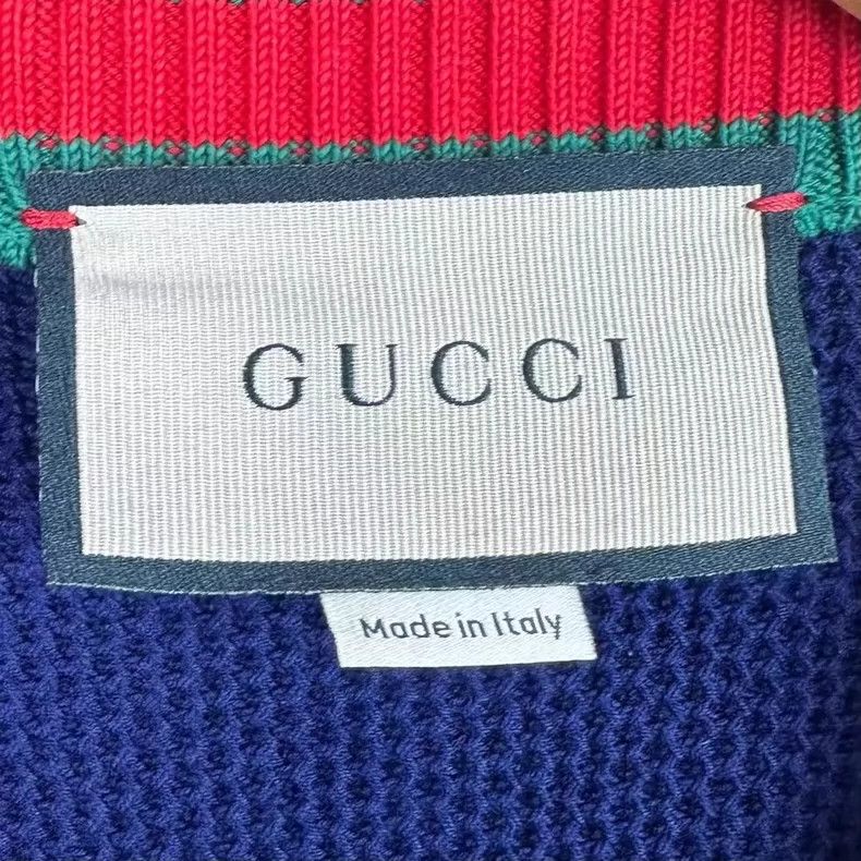 Gucci Gucci Dark blue long-sleeved knitted cardigan sweater 2501- Size US S / EU 44-46 / 1 - 3 Thumbnail