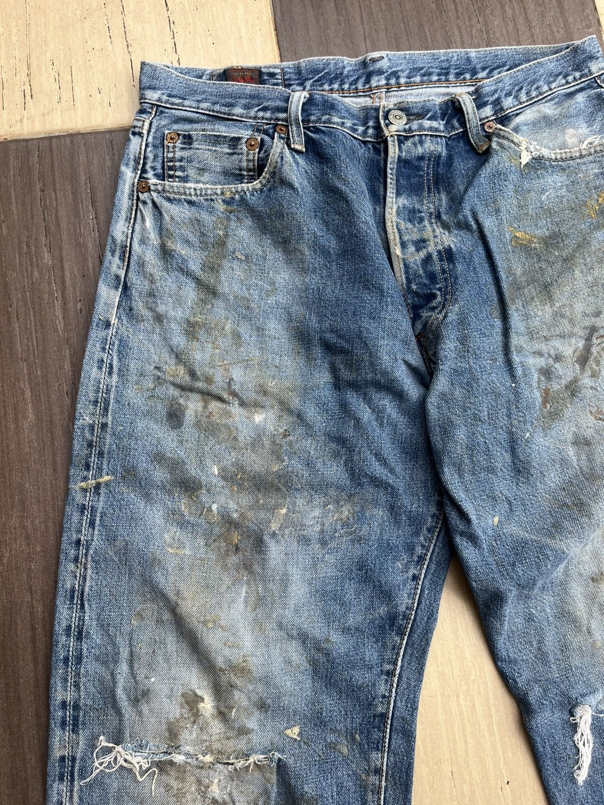 Japanese Brand Salty dog distressed denim Size US 32 / EU 48 - 6 Thumbnail
