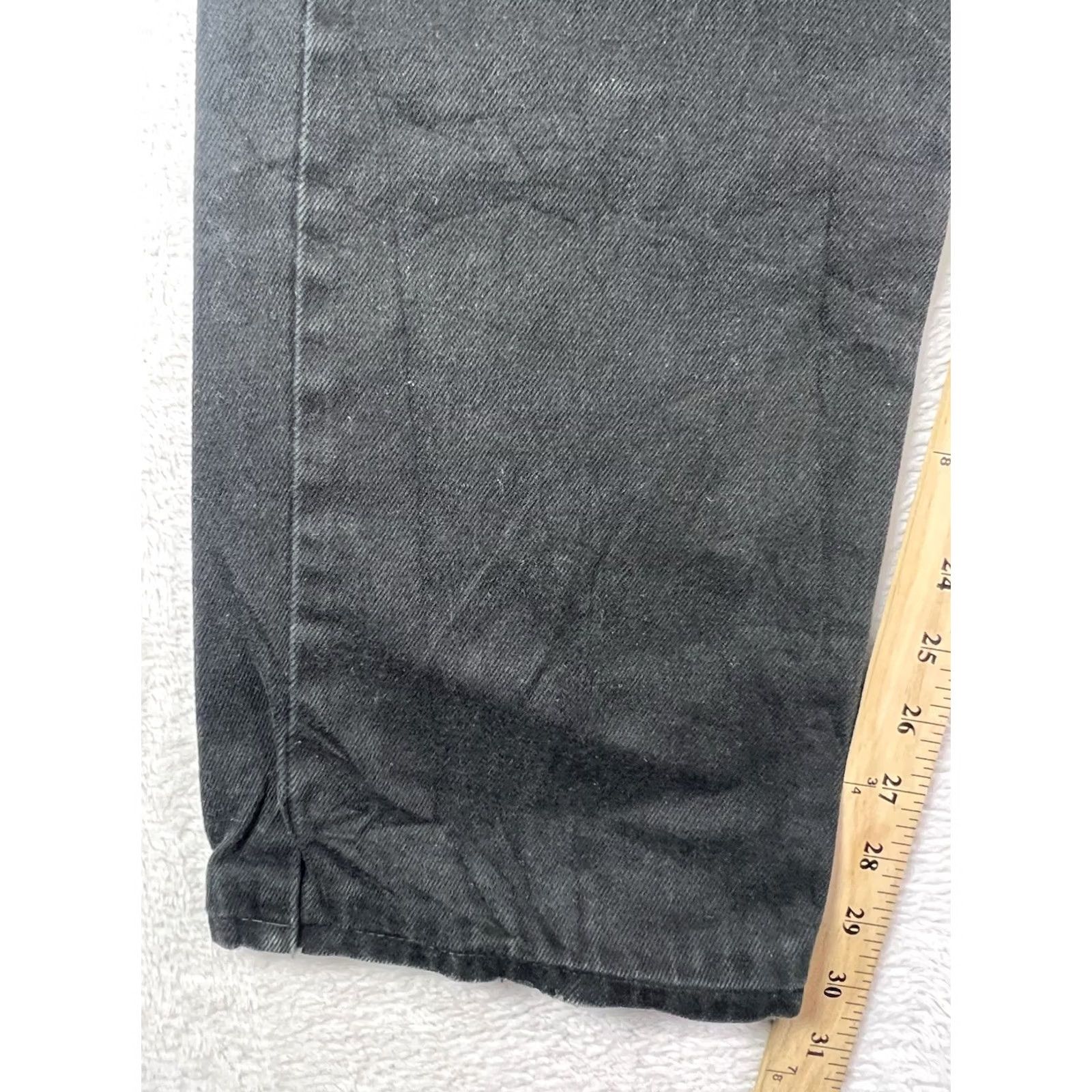 Levi's VINTAGE Levi's 751 Jeans Mens 34x32 Black Regular Fit Straight Leg Denim Workwear - Jeans, Levi's, 751, Black, 34x32, Denim, Straight, Regular, Mens Size US 34 / EU 50 - 4 Thumbnail