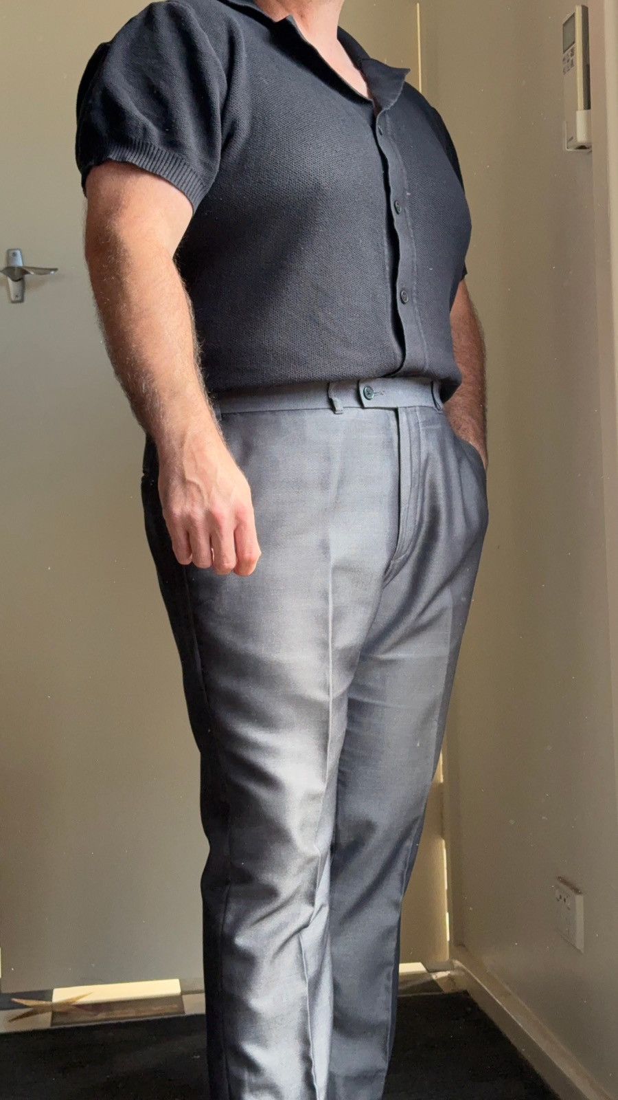 Van Heusen Van Heusen grey pleated dress pants Size 38R - 7 Thumbnail