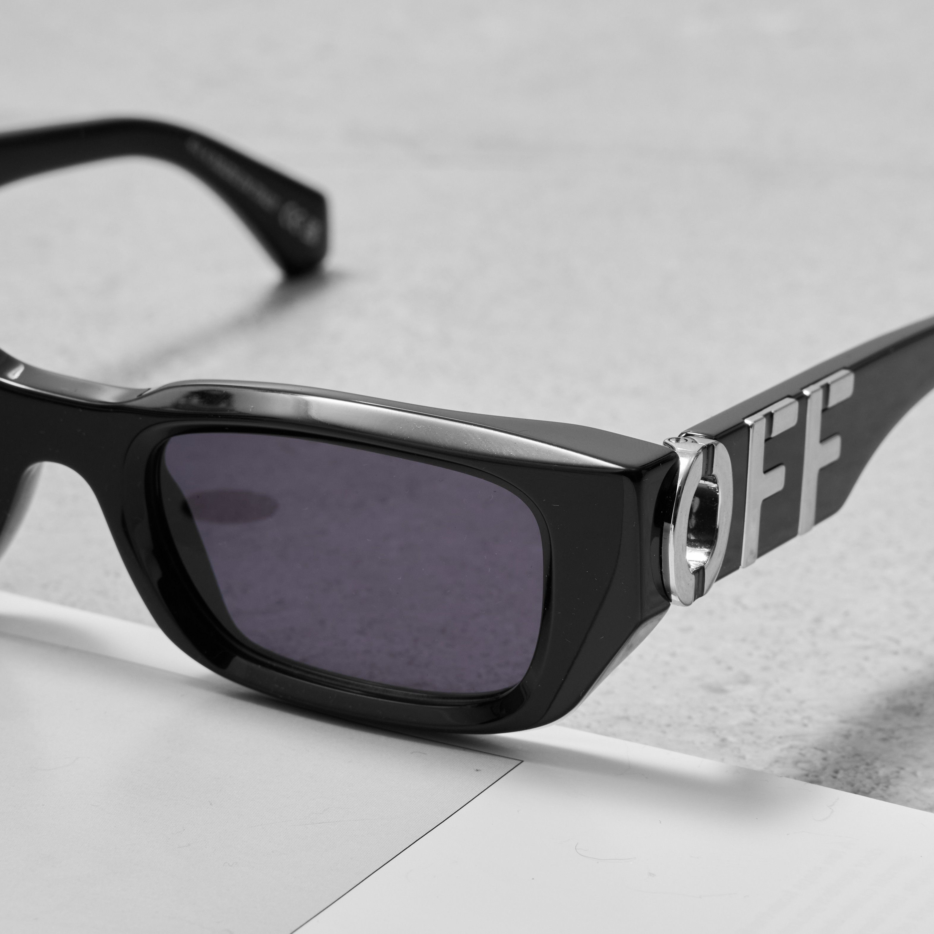Off-White OFF WHITE Fillmore Rectangular Frame Sunglasses Size ONE SIZE - 4 Thumbnail